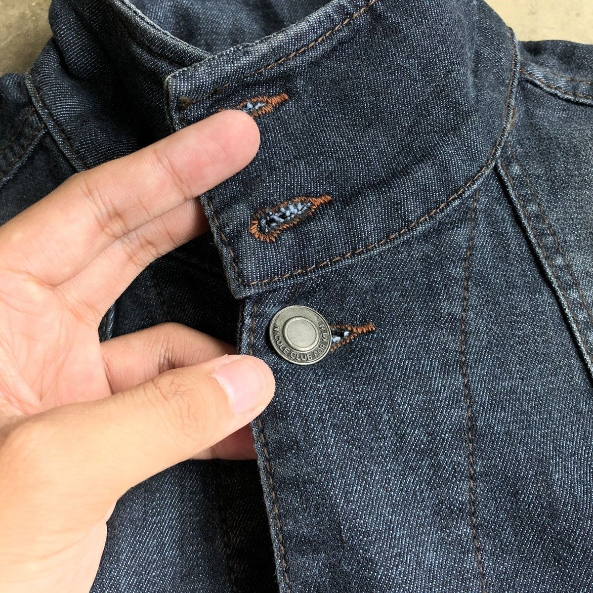 Nicole Club 2000s Nicole Club For Men Biker Denim Jacket Blue Indigo Size US M / EU 48-50 / 2 - 10 Thumbnail