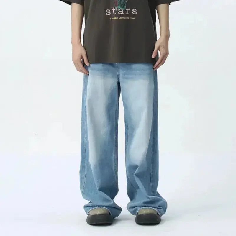 Japanese Brand Wide Leg Casual Simple Style Jeans Pants Size US 30 / EU 46 - 4 Thumbnail