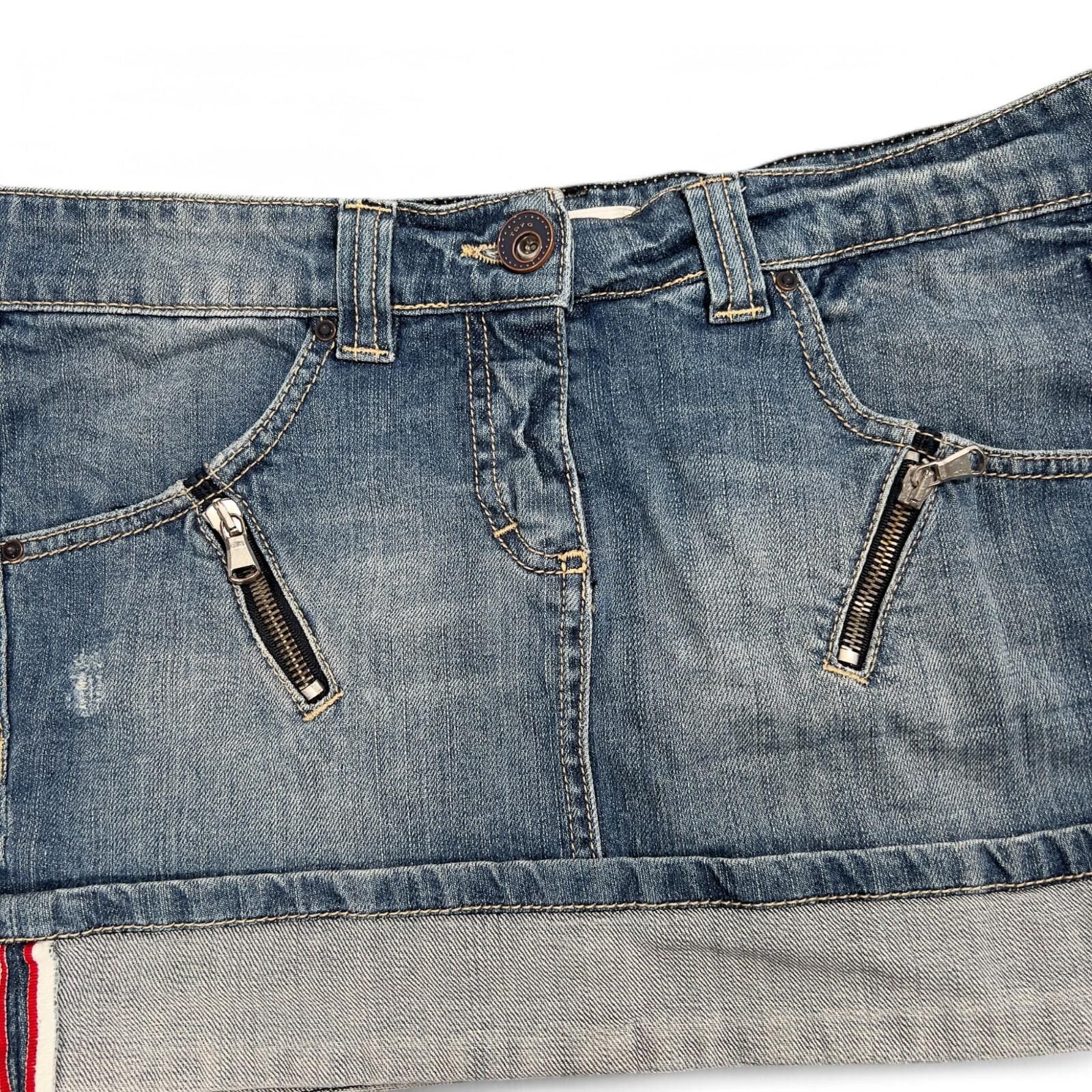 Other Vintage TOY G Denim Mini Skirt Size 28 Y2K Italy Size 27" / US 4 / IT 40 - 2 Thumbnail