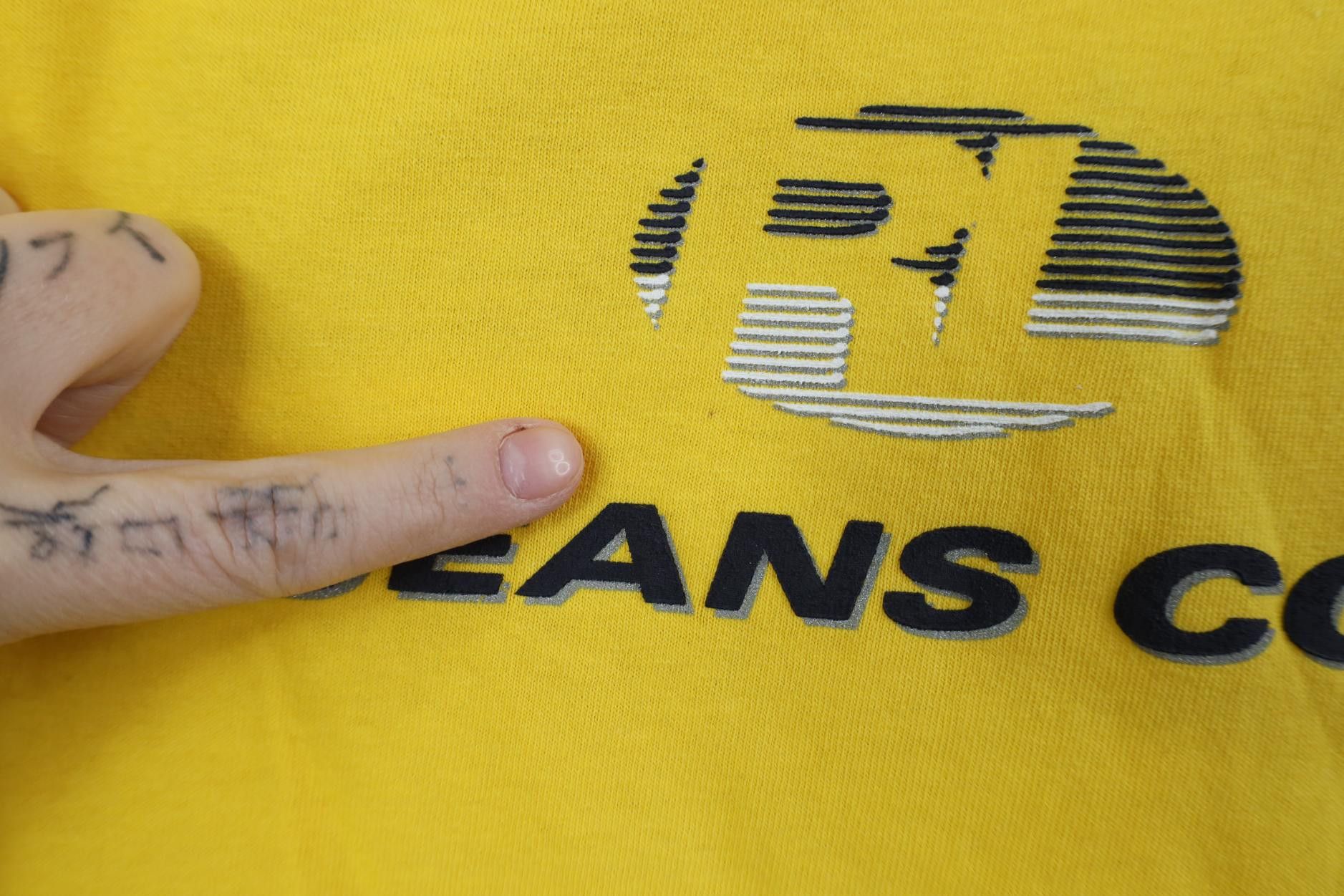 Polo Ralph Lauren Deadstock Vintage 90s Ralph Lauren Shadow Logo T-Shirt Size US L / EU 52-54 / 3 - 5 Thumbnail