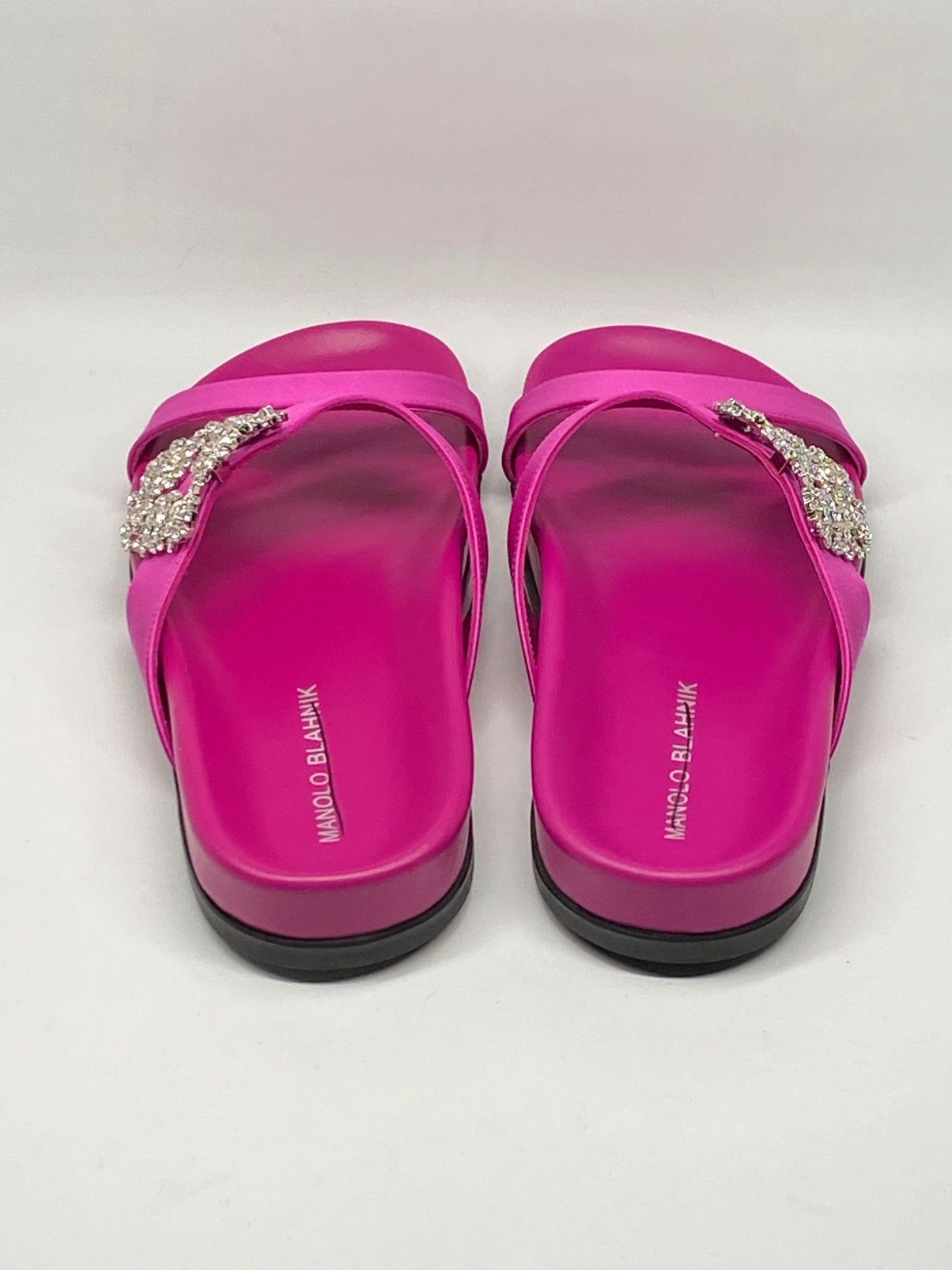 Manolo Blahnik Manolo Blahnik Crystal Buckle Slide Sandals size 38 Size US 8 / IT 38 - 11 Thumbnail