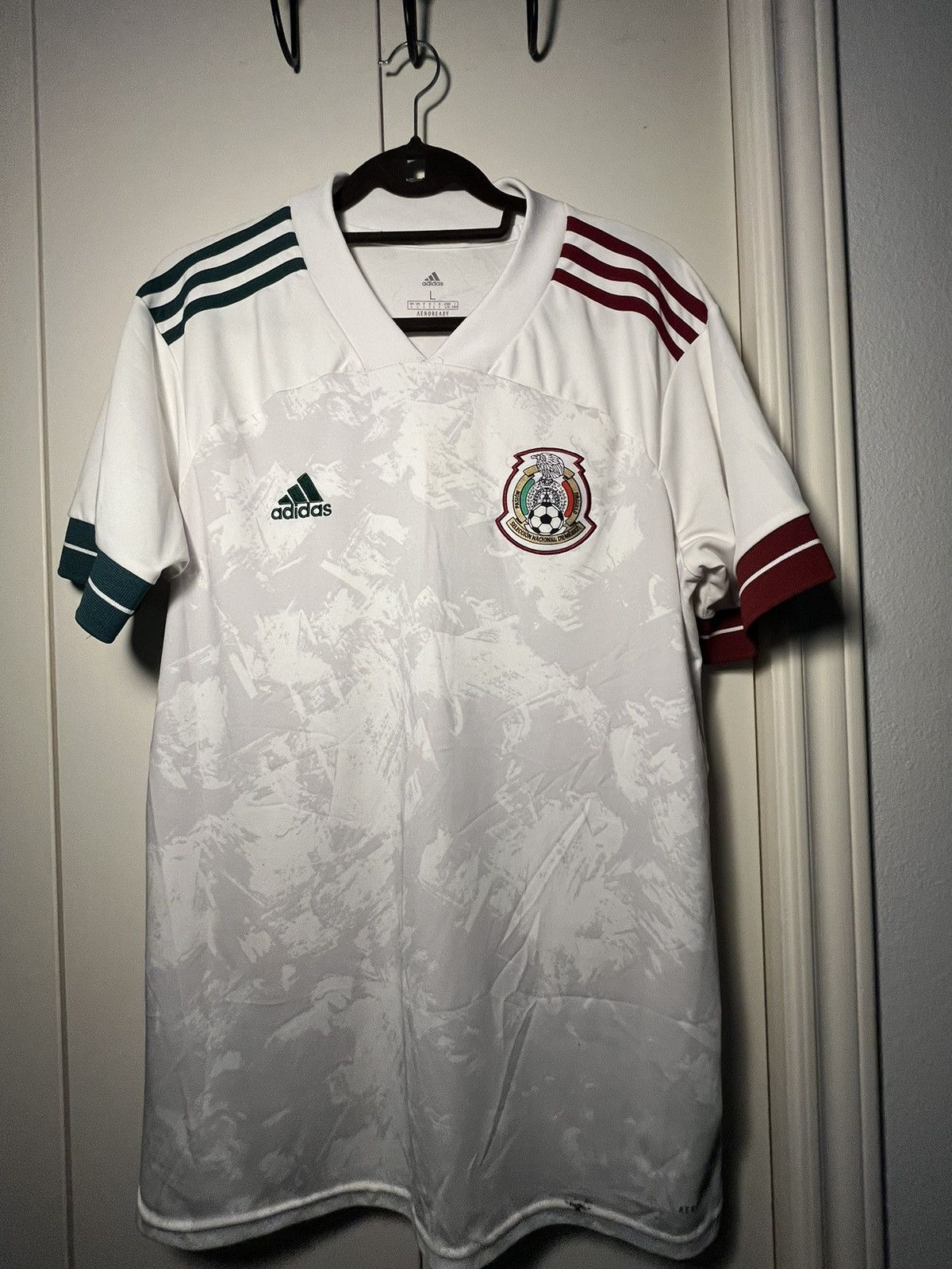 Adidas Adidas Mexico Heat Dry Soccer Jersey 2020 White SZ L Size US L / EU 52-54 / 3 - 2 Thumbnail