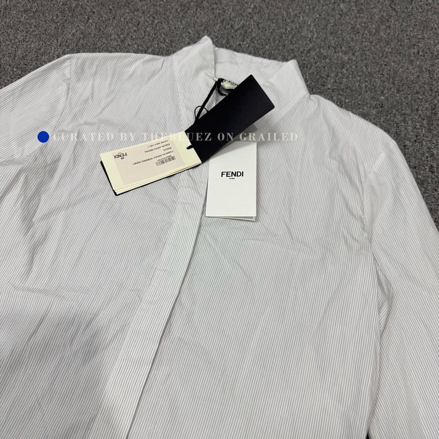 Fendi Fendi Striped Long-Sleeve Shirt Size US XXS / EU 40 - 3 Thumbnail