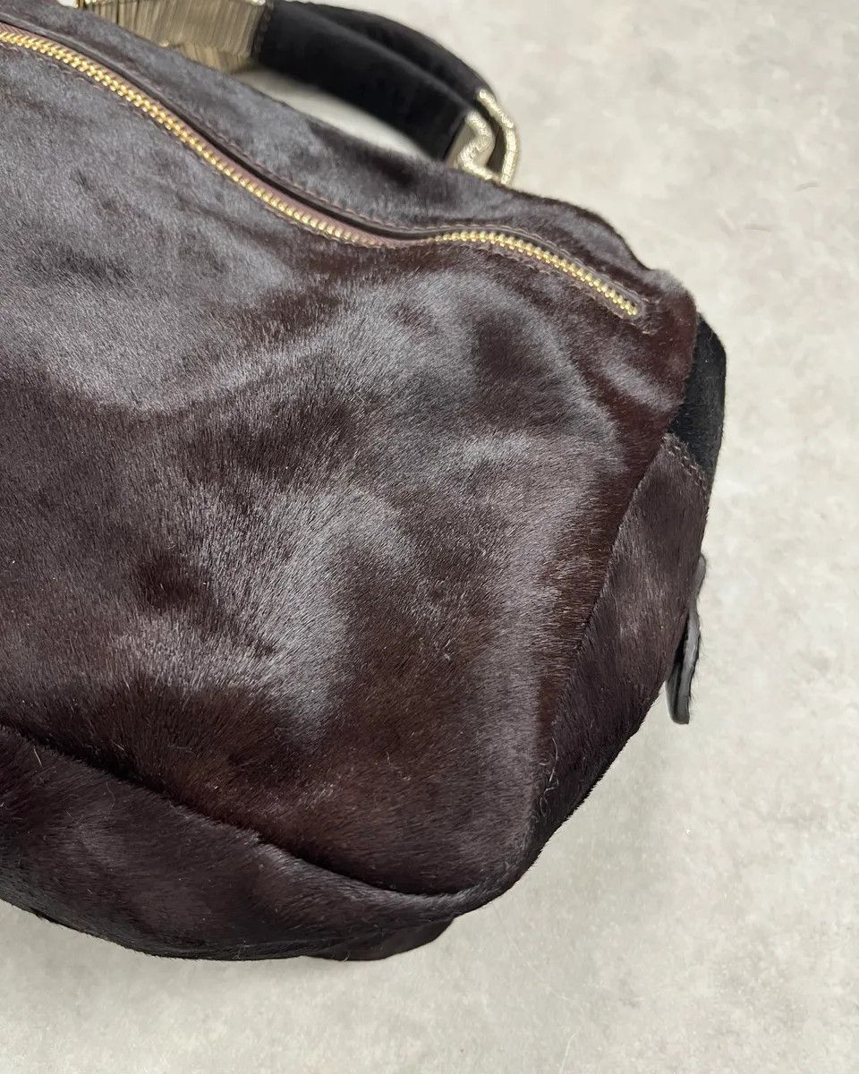 Vintage Cesare Paciotti Brown Pony Hair Handle Bag Size ONE SIZE - 6 Thumbnail