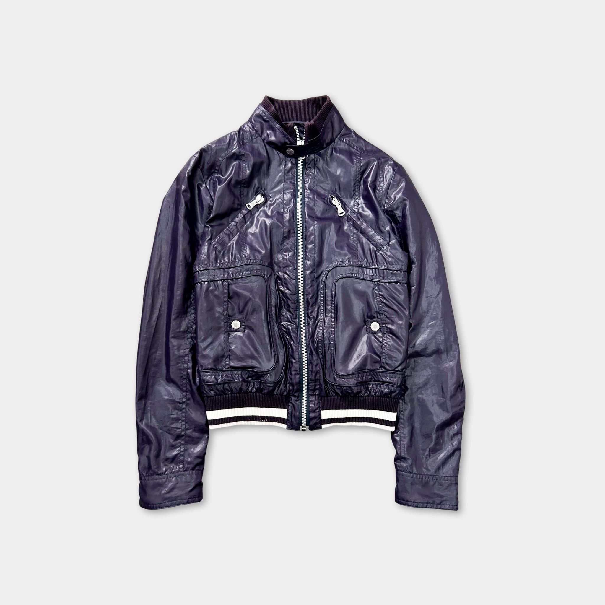 Dolce & Gabbana Dolce & Gabbana Light Nylon Purple Bomber Jacket Size US M / EU 48-50 / 2 - 1 Thumbnail