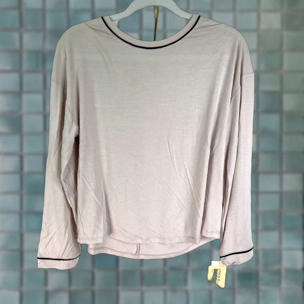 Vintage STARS ABOVE Pajama Top Women's XS Light Pink Long Sleeve Sleepwear Solid Cami Size XS / US 0-2 / IT 36-38 - 1 Thumbnail