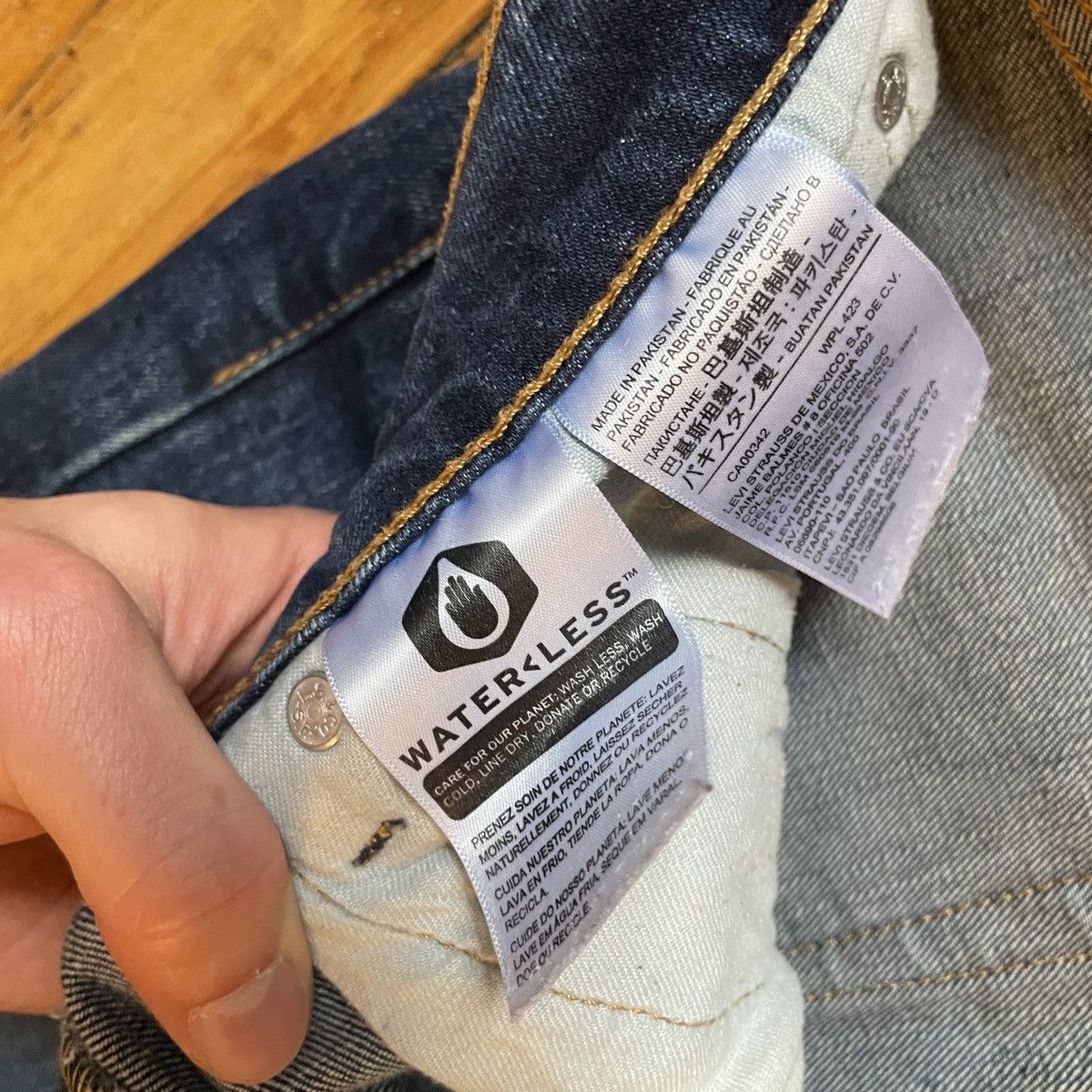 Levi's Levi’s 505 Straight Leg Dark Blue Jeans Men’s Size 32x30 Size US 32 / EU 48 - 4 Thumbnail