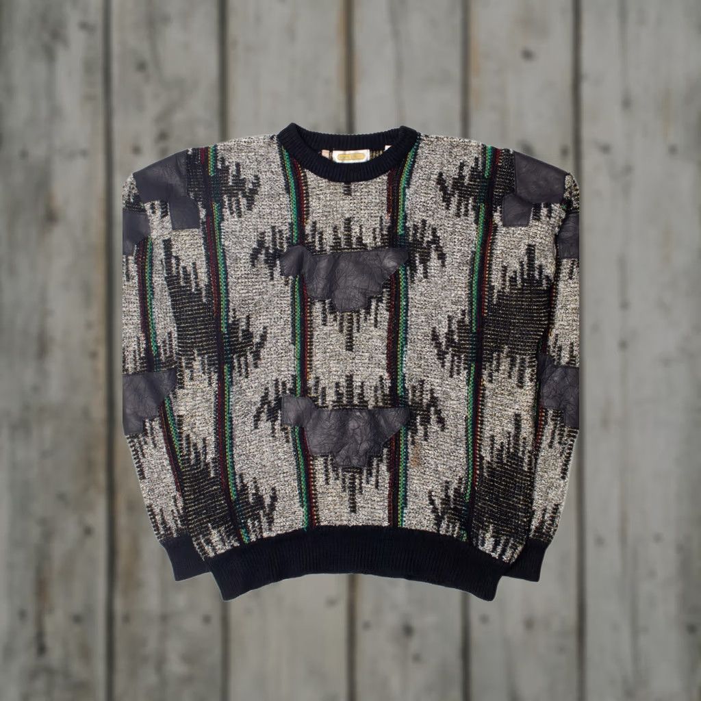 Vintage VINTAGE Mark Elliot Sweater Shirt Large Gray Size L / US 10 / IT 46 - 1 Thumbnail