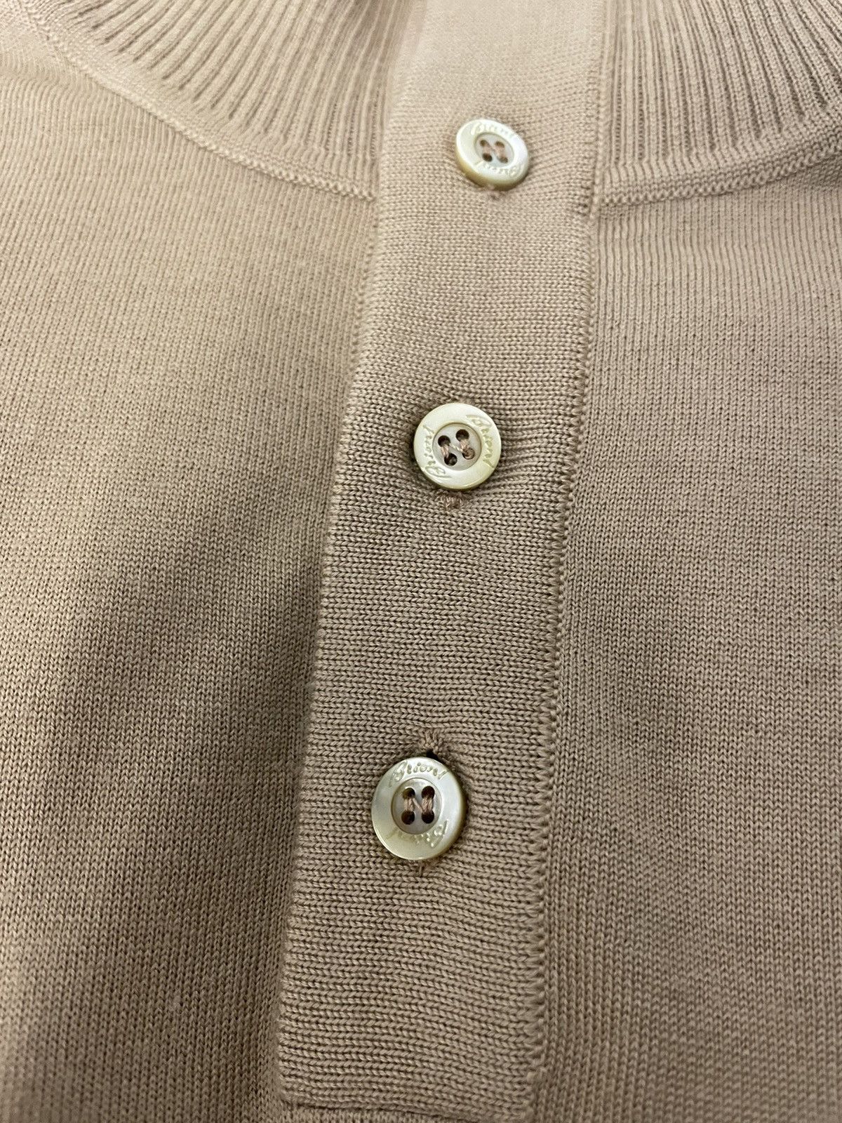 Brioni Button Placket Mock Neck Wool Sweater Size US XL / EU 56 / 4 - 9 Thumbnail
