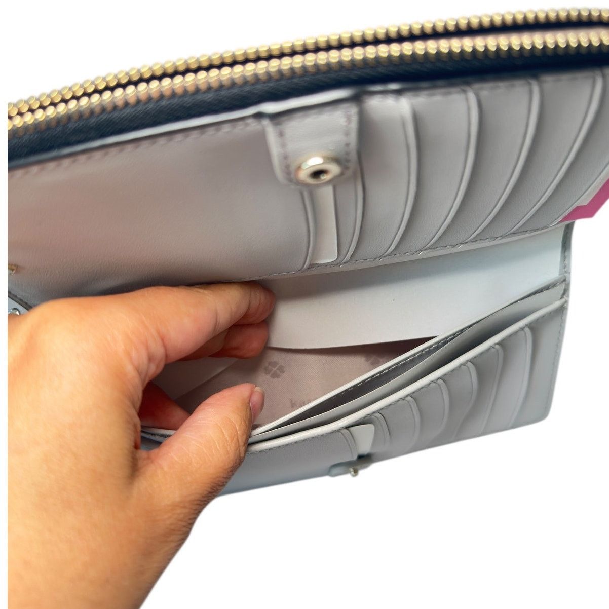 Kate Spade Kate Spade Knott pebble leather slim zip Black wallet Size ONE SIZE - 6 Thumbnail
