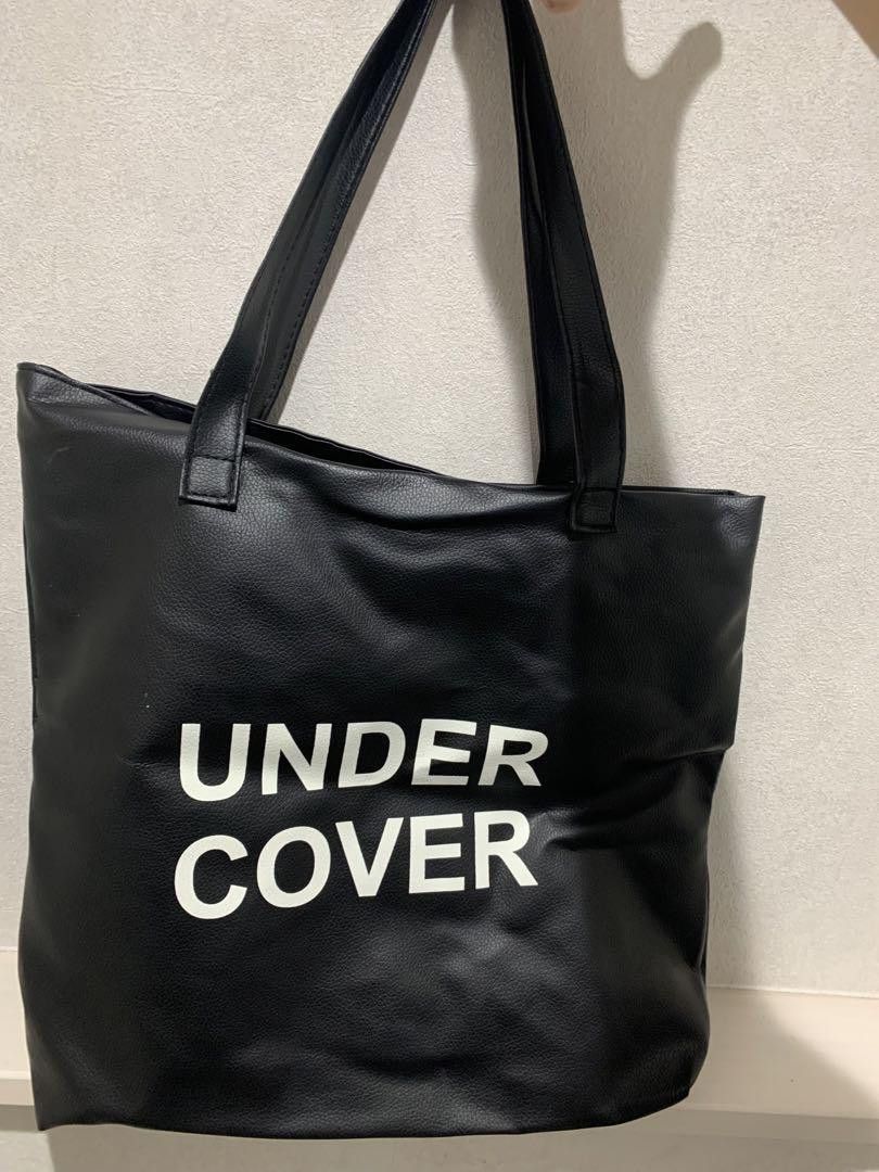 image of Undercover Logo Tote Bag in Black, Men's