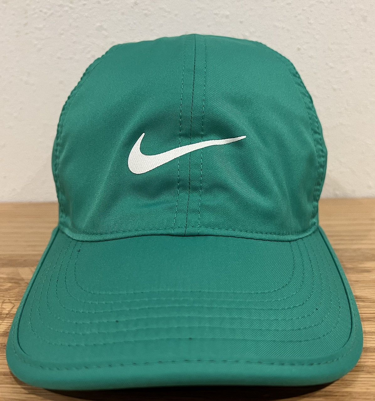 Nike Nike Featherlight Aerobill Dri Fit Green Hat Size ONE SIZE - 2 Thumbnail