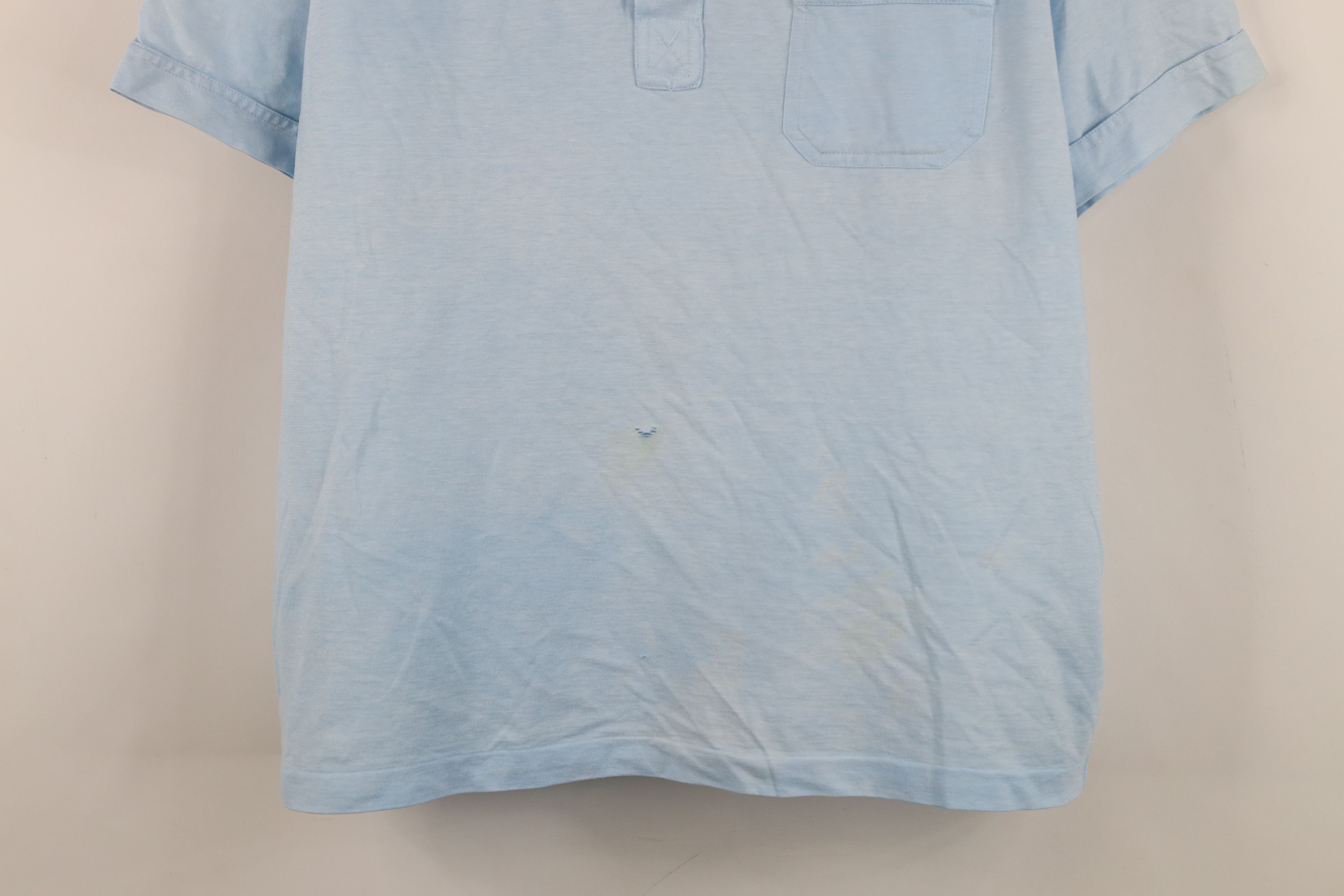 Vintage Vintage 70s Streetwear Knit Collared Golf Polo Shirt Blue Size US L / EU 52-54 / 3 - 3 Thumbnail