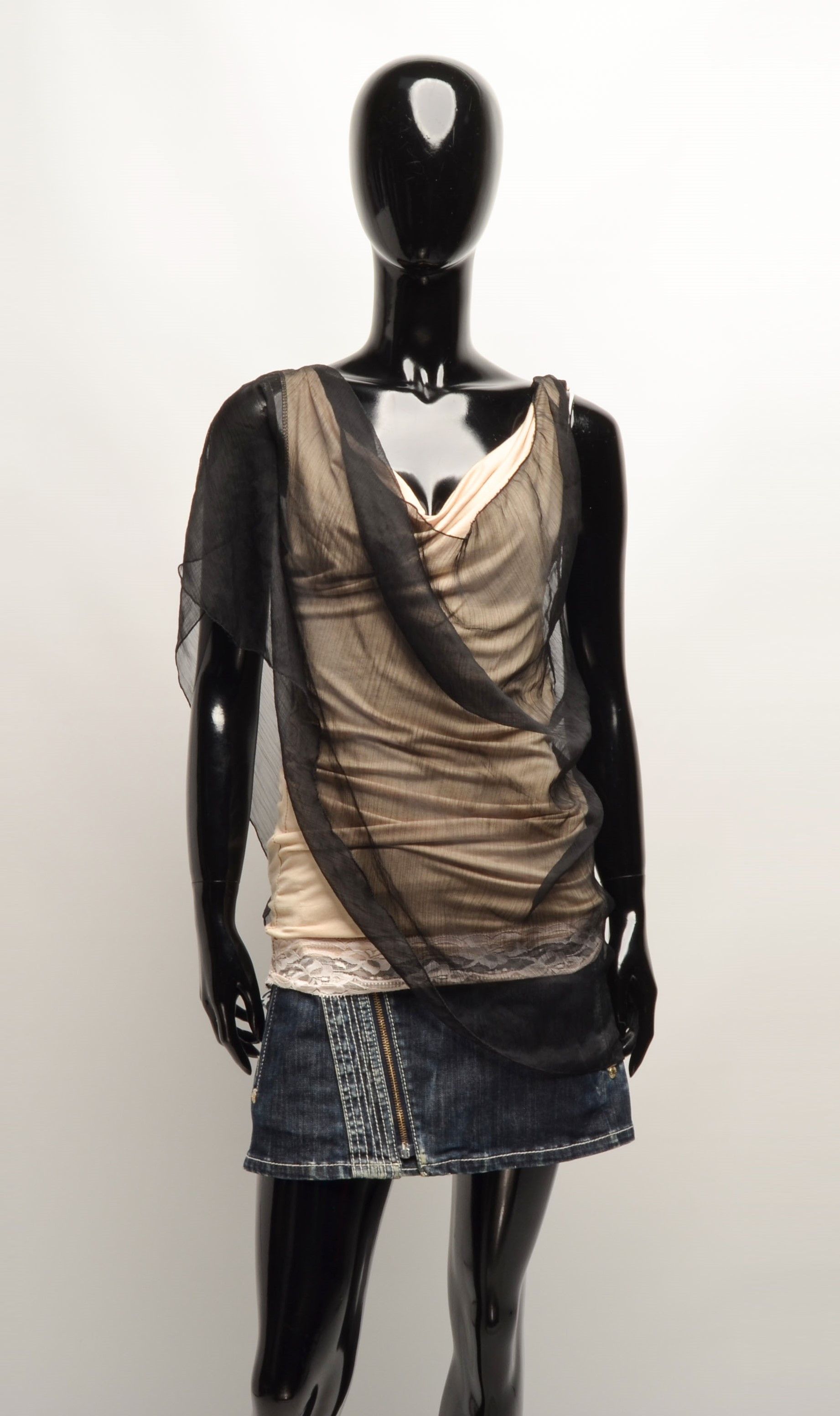 Vintage Vintage Thommen Double Layer Goth Fairy Y2K Top Size S / US 4 / IT 40 - 1 Thumbnail