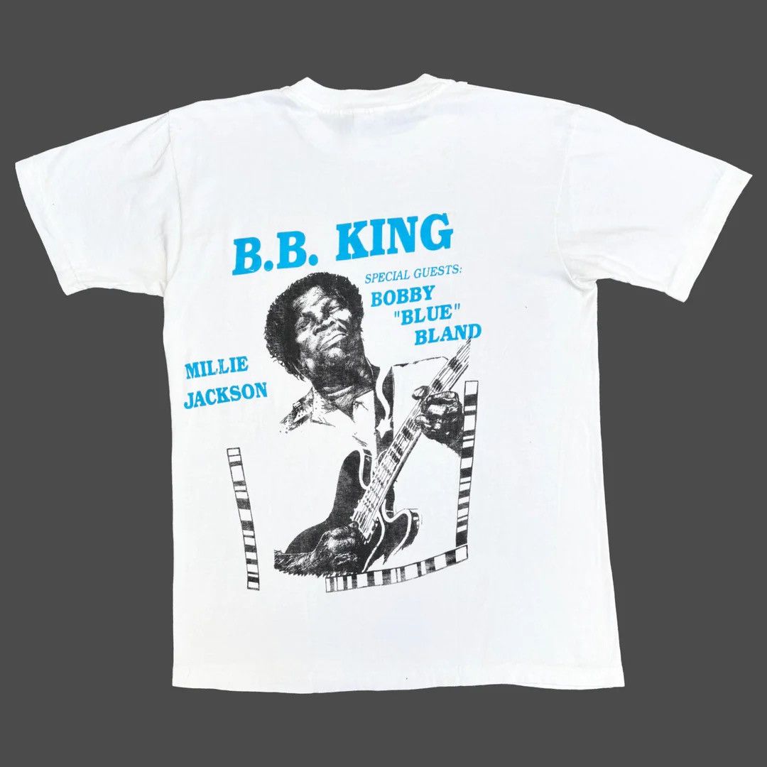 Band Tees BB King 1990 90s Vintage B.B. Concert Tour Rare T-Shirt Size US L / EU 52-54 / 3 - 2 Thumbnail