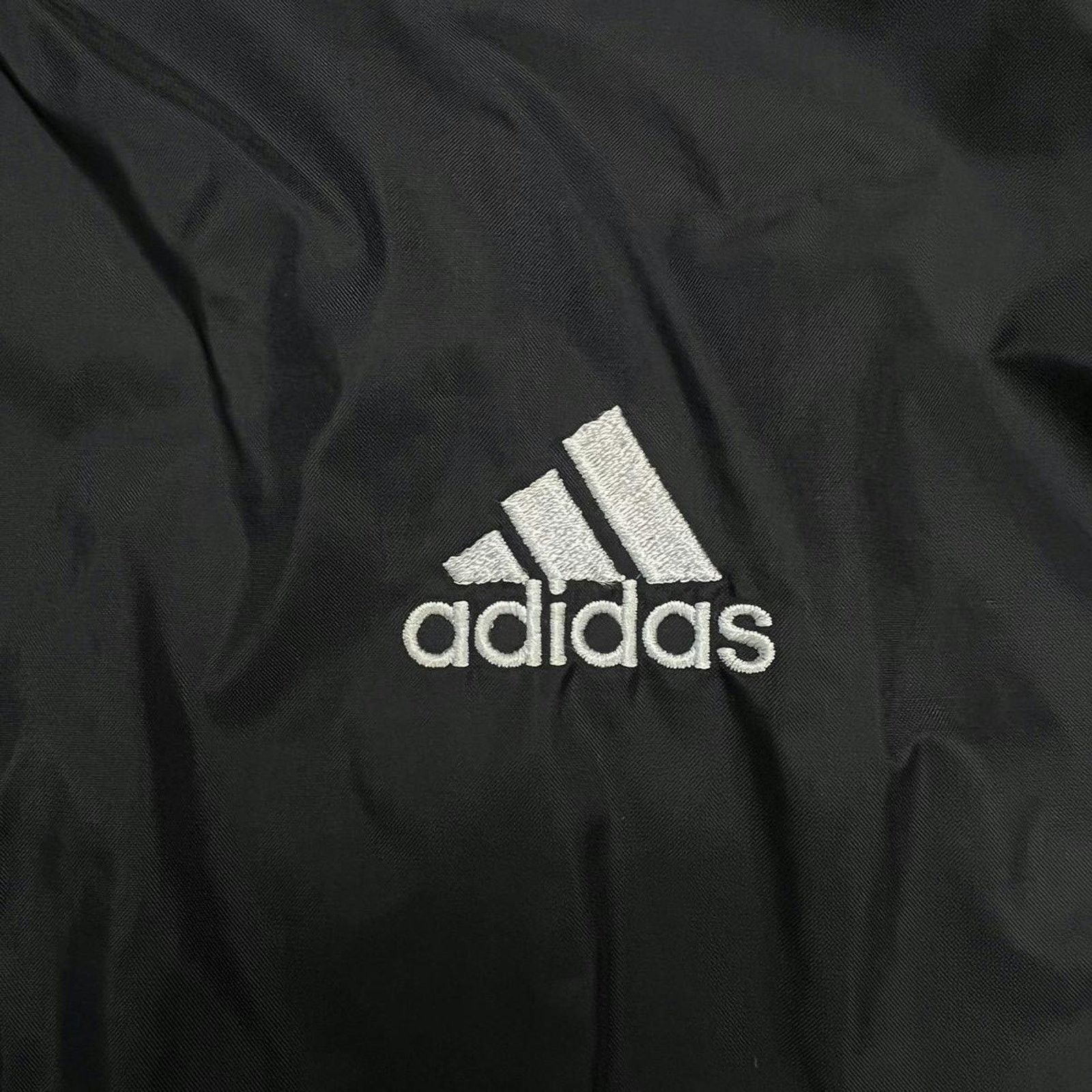 Adidas × Vintage Adidas Jacket Medium Stripe Spell Out Bomber 90s Windbreaker Size US M / EU 48-50 / 2 - 2 Thumbnail