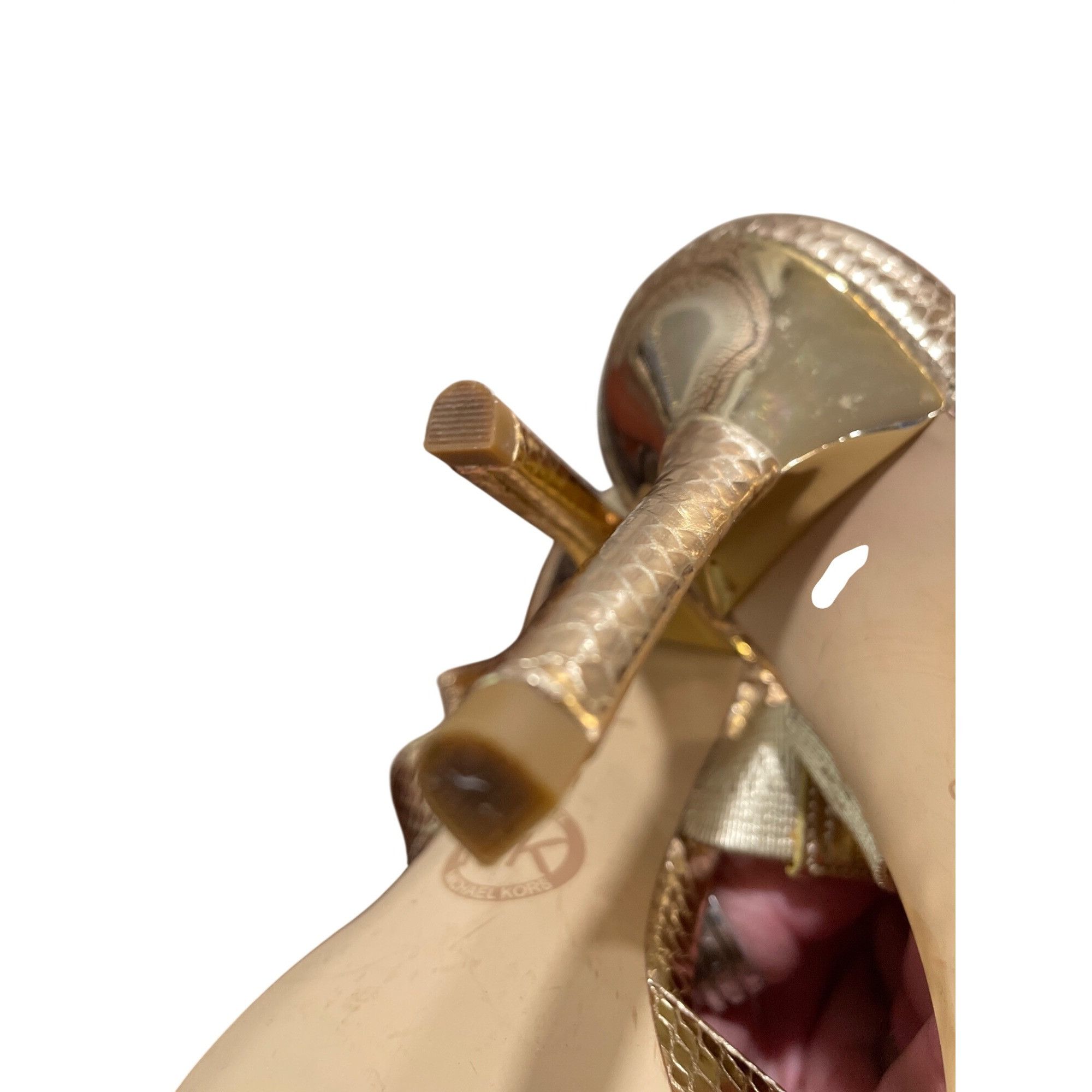 Michael Kors Michael Kors wms authentic gold croc design 4" stilleto heel Size US 8 / IT 38 - 7 Thumbnail