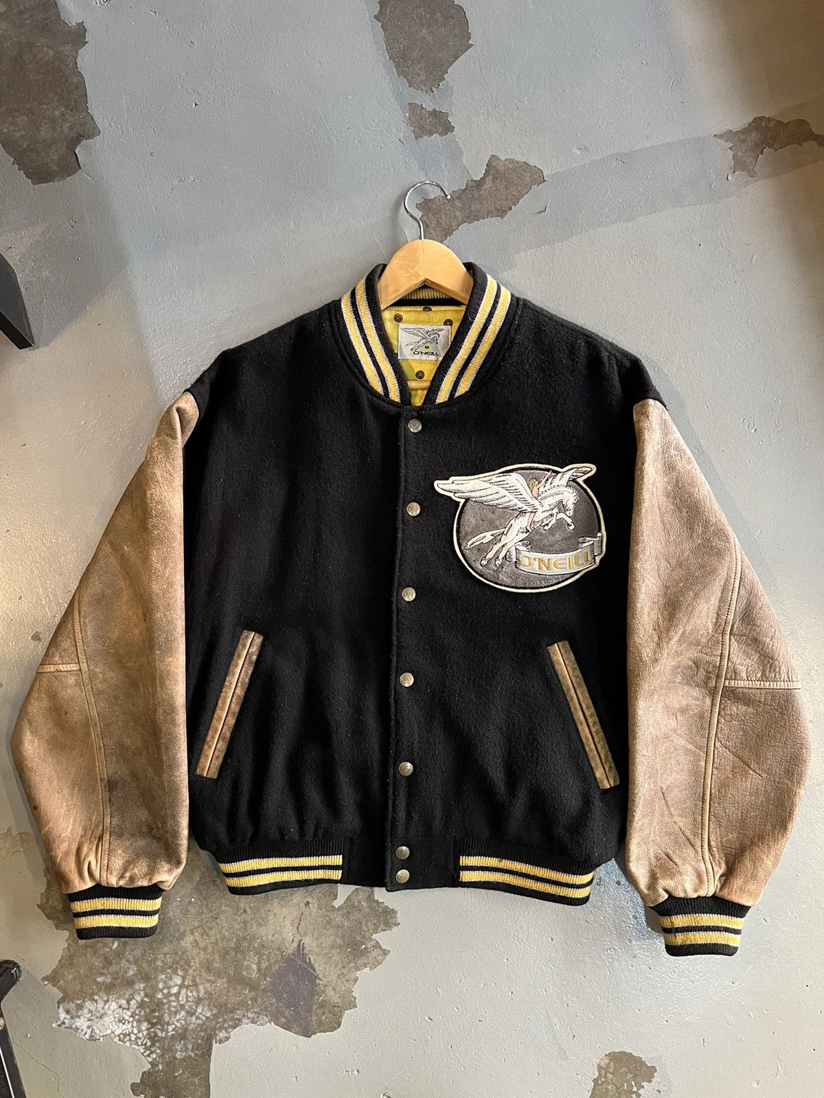 O'Neill Vintage 80’s O’neill Varsity Leather Jacket Size US M / EU 48-50 / 2 - 1 Thumbnail