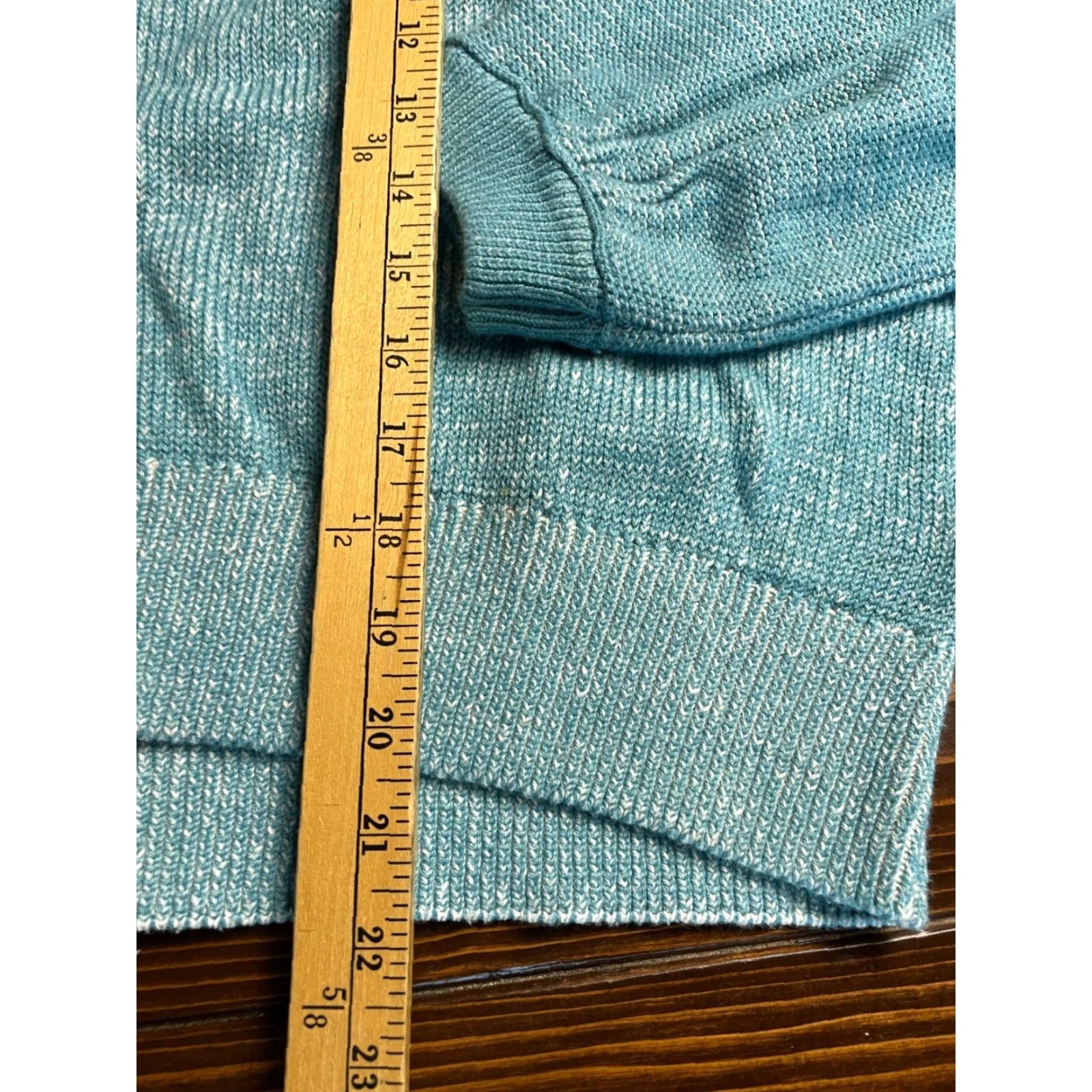 Vintage SO Sweater Women’s Medium Blue Crew Neck Pullover Knit Solid Vint? No vintage. Size M / US 6-8 / IT 42-44 - 5 Thumbnail