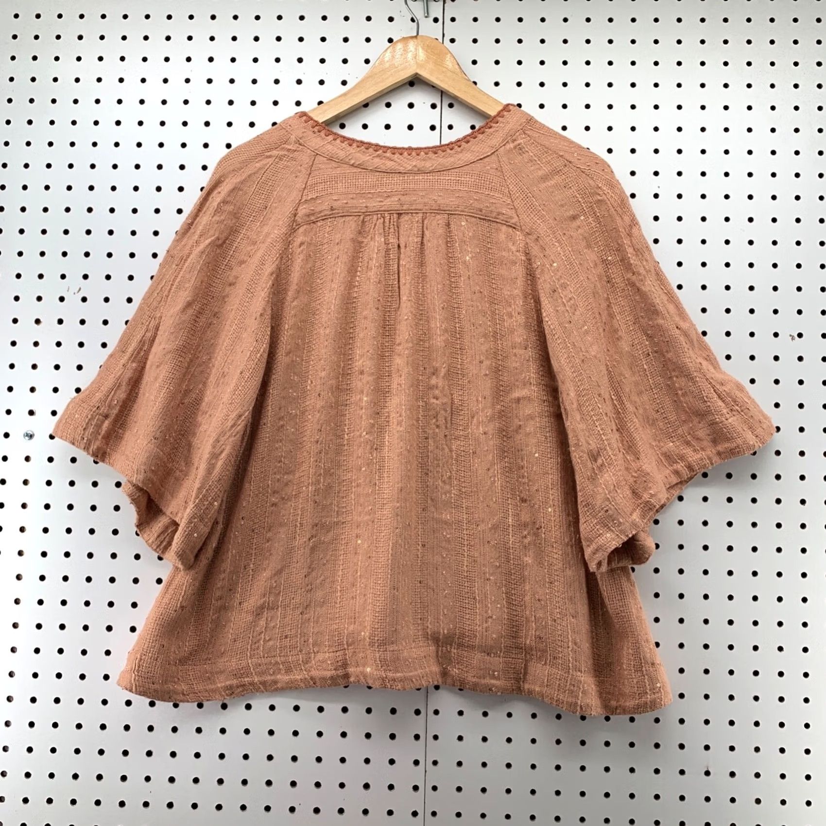 Free People Free People Blouse V-Neck Sequin Get Over It Shirt Pink XS Womens Size XS / US 0-2 / IT 36-38 - 8 Thumbnail
