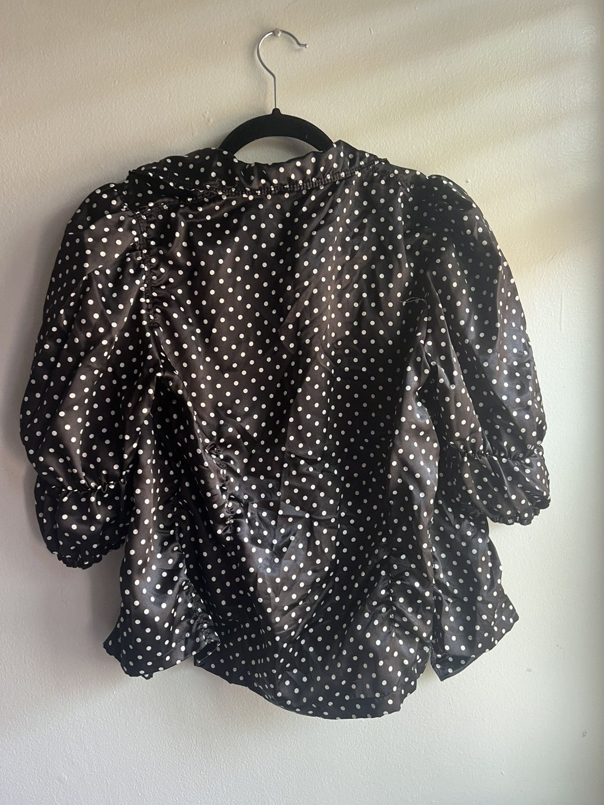 Comme des Garcons PLAY Black And White Polka Dot Blouse Button Up Size S / US 4 / IT 40 - 4 Thumbnail
