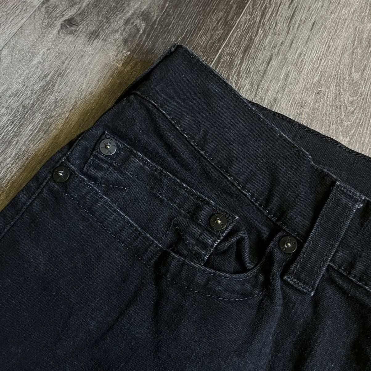 True Religion Vintage True Religion Ricky Relaxed Denim Jean Shorts Black Size US 40 / EU 56 - 6 Thumbnail