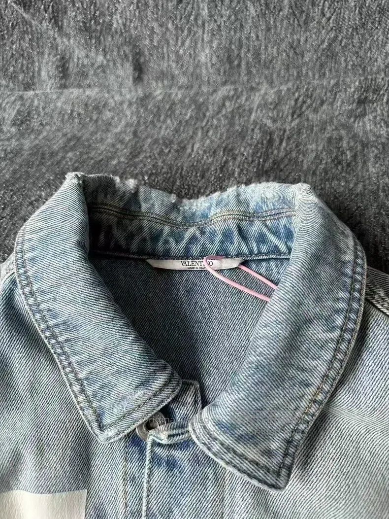 Valentino Valentino Big logo denim jacket Size US L / EU 52-54 / 3 - 3 Thumbnail