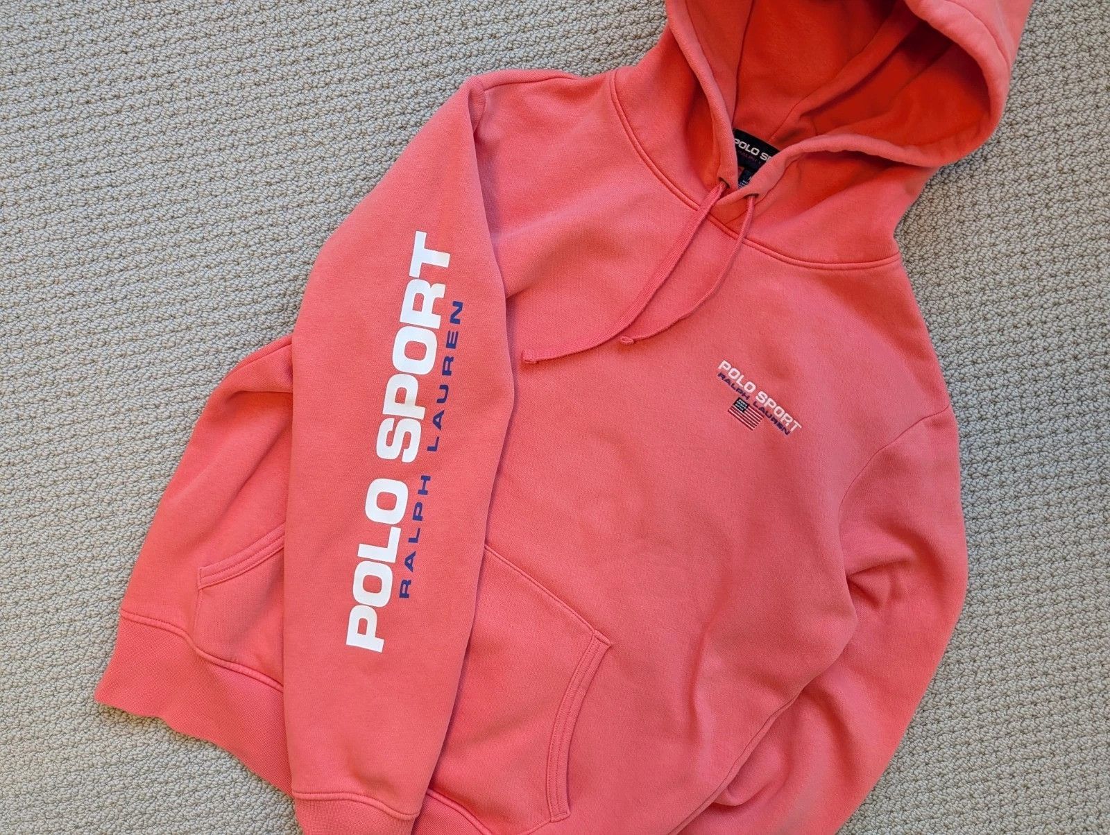 Polo Ralph Lauren Polo Sport Hoodie Spell Out Sleeve Y2K 90s Medium Size US M / EU 48-50 / 2 - 1 Thumbnail