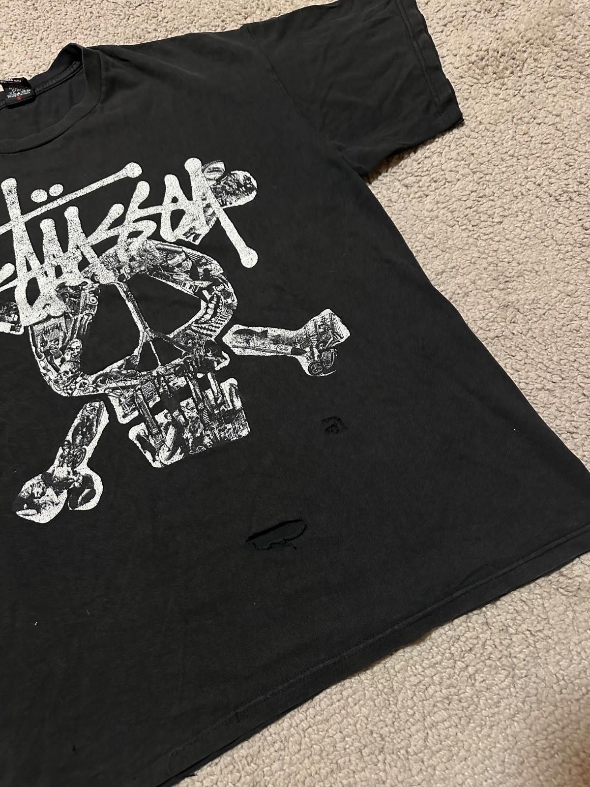 Stussy Vintage 00s Stussy Skull Tee Sz XL Size US XL / EU 56 / 4 - 4 Thumbnail