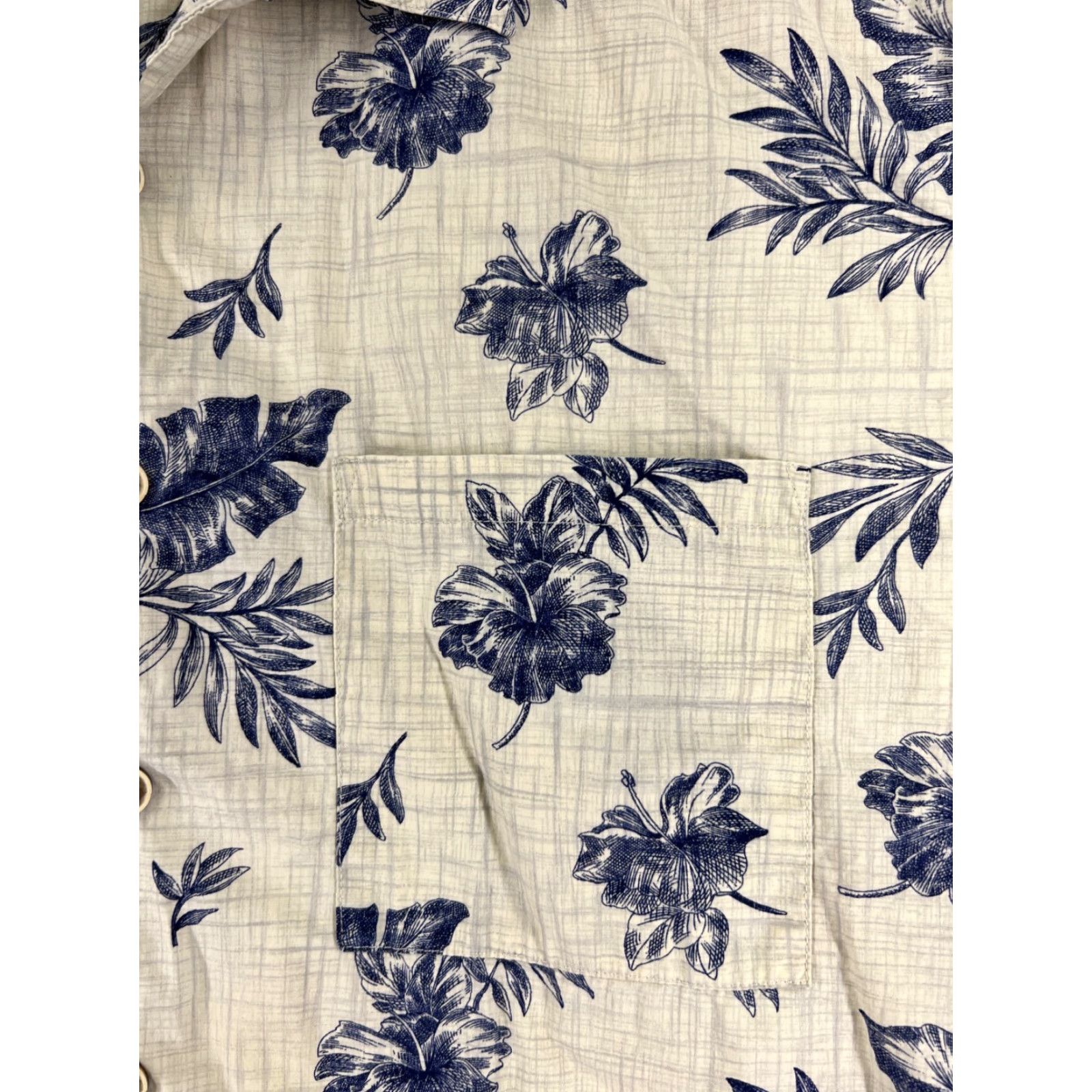 Ocean Pacific Ocean Pacific Shirt Men Large Beige Blue Hibiscus Floral Hawaiian Vacation OP Shirt Mens L Beige Floral Hawaiian Surf Aloha Beach 80s? Size US L / EU 52-54 / 3 - 6 Thumbnail