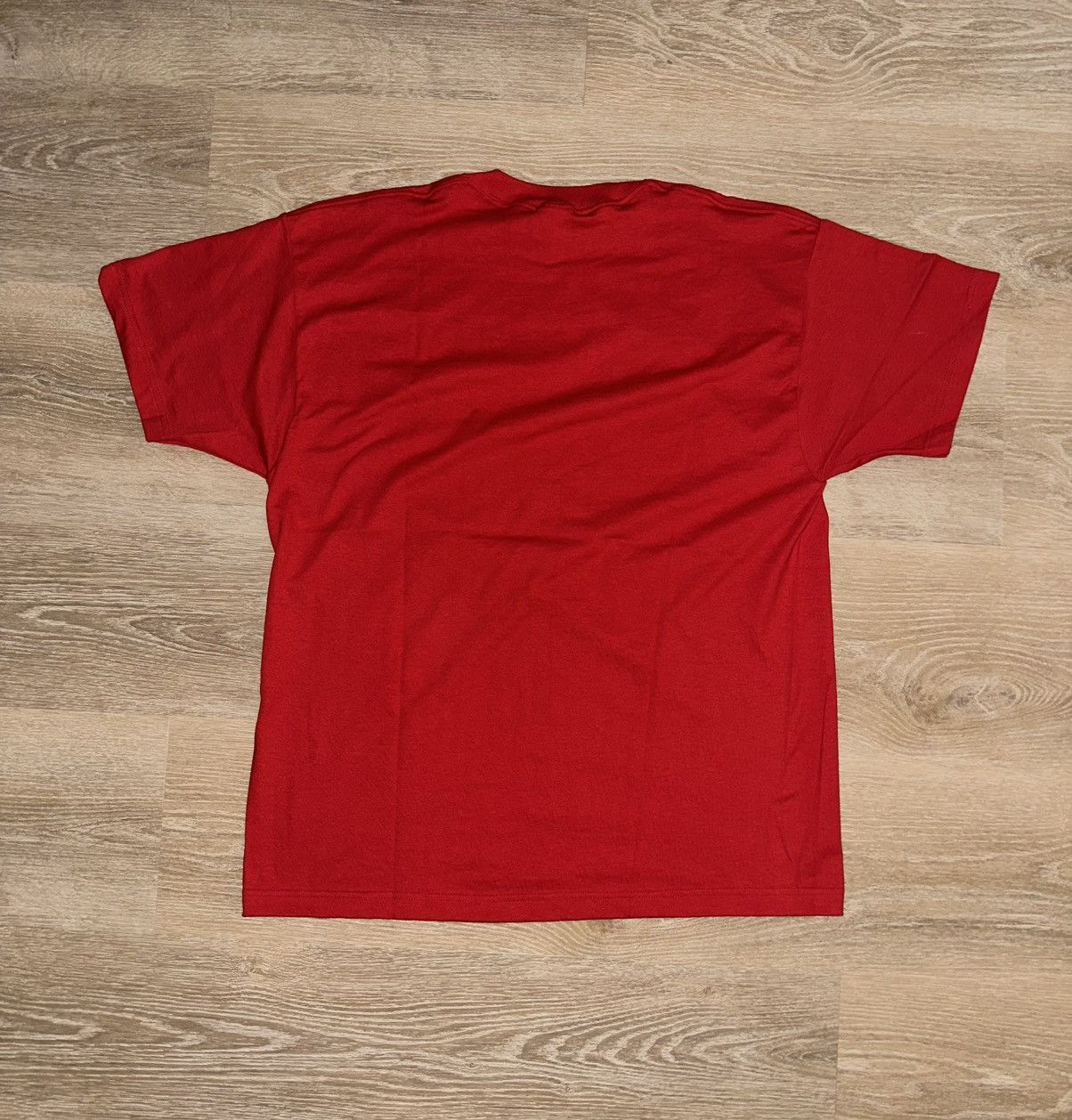 Fruit Of The Loom × Vintage Vintage 90’s Fruit of the Loom Best Red Blank T-Shirt Size US XL / EU 56 / 4 - 2 Thumbnail