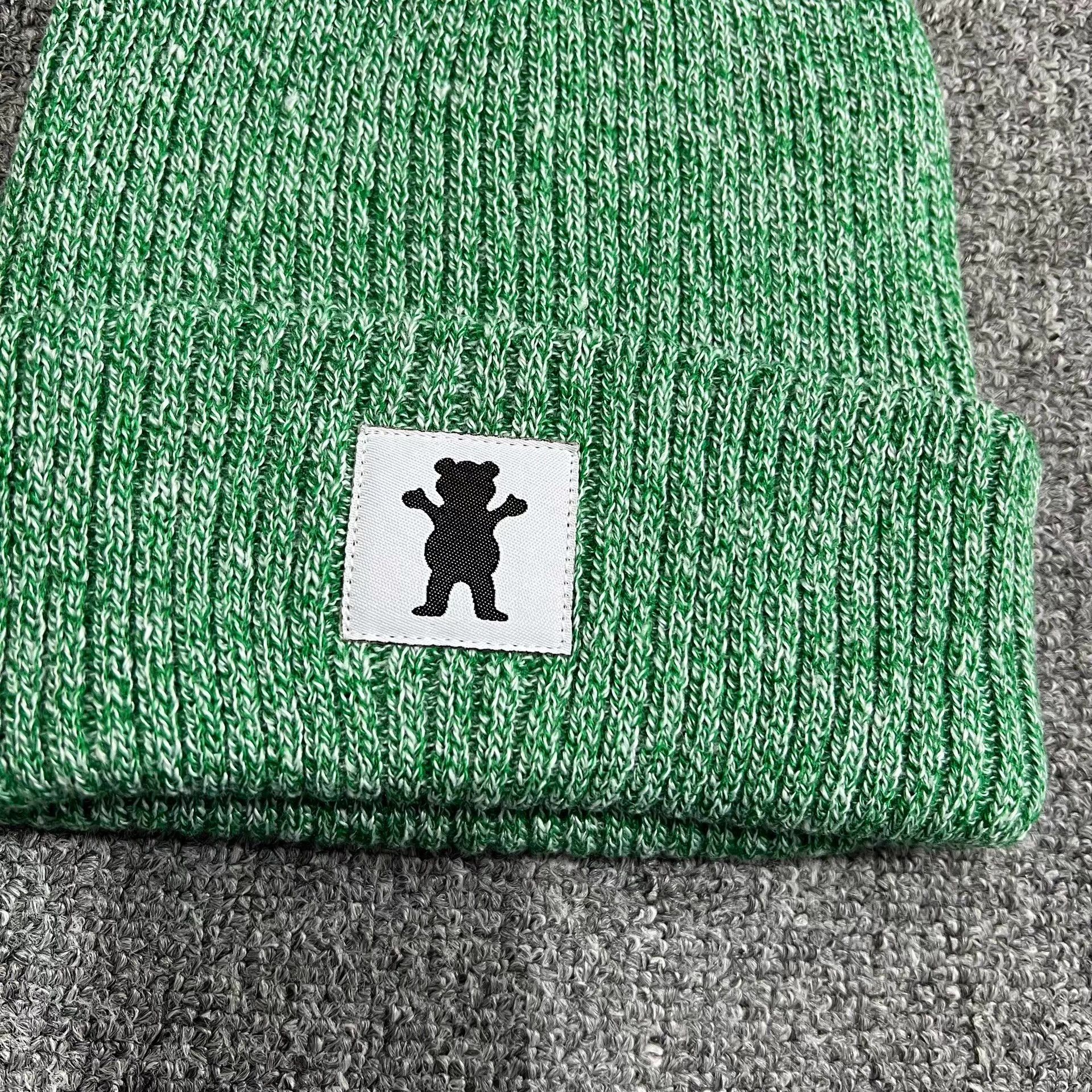 Grizzly Griptape Grizzly Griptape Bear Embroidered Knitted Beanie Q7 Size ONE SIZE - 8 Thumbnail