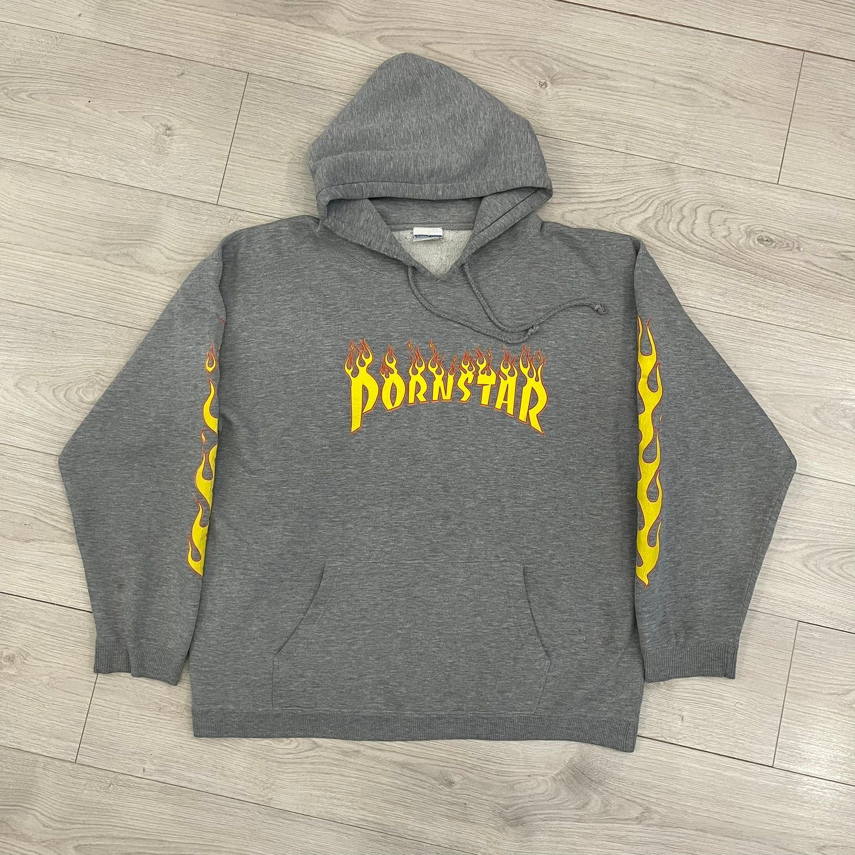 Vintage Porn Star Clothing Trasher 90's Hoodie Size US XL / EU 56 / 4 - 1 Thumbnail