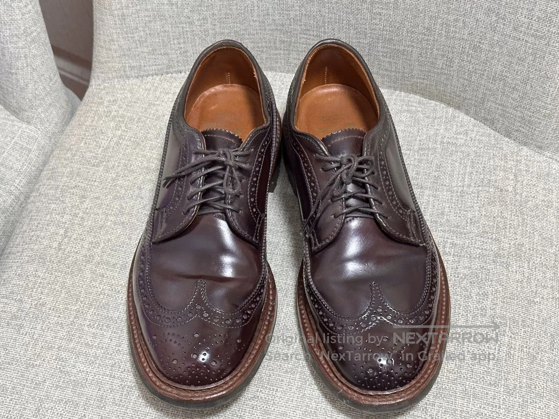 Alden Alden Shell Cordovan Longwing D5512C. Size US 7 / EU 40 - 1 Thumbnail