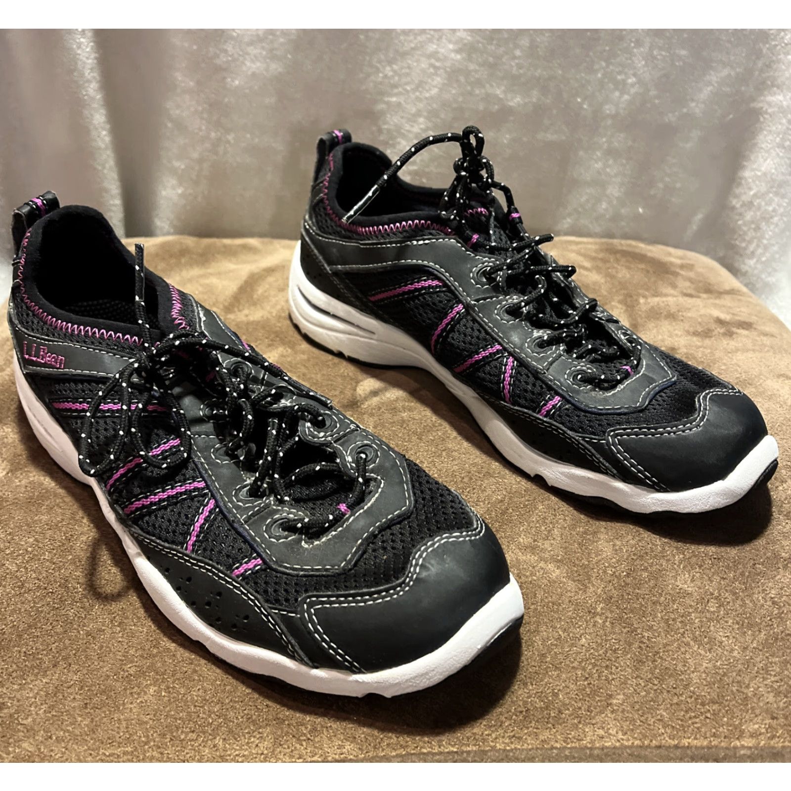 Vintage VINTAGE LL Bean Womens Athletic Sneakers Water Shoes Casual Activewear Size 6½ Black Size US 4.5 / IT 34.5 - 3 Thumbnail