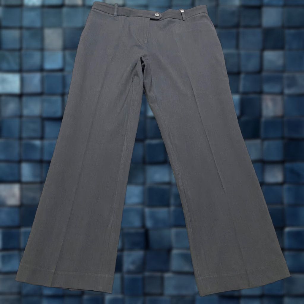 Calvin Klein Calvin Klein Womens Dress Pants Gray Straight High Rise 10 Business Casual Formal Womens Size 32" / US 10 / IT 46 - 1 Thumbnail