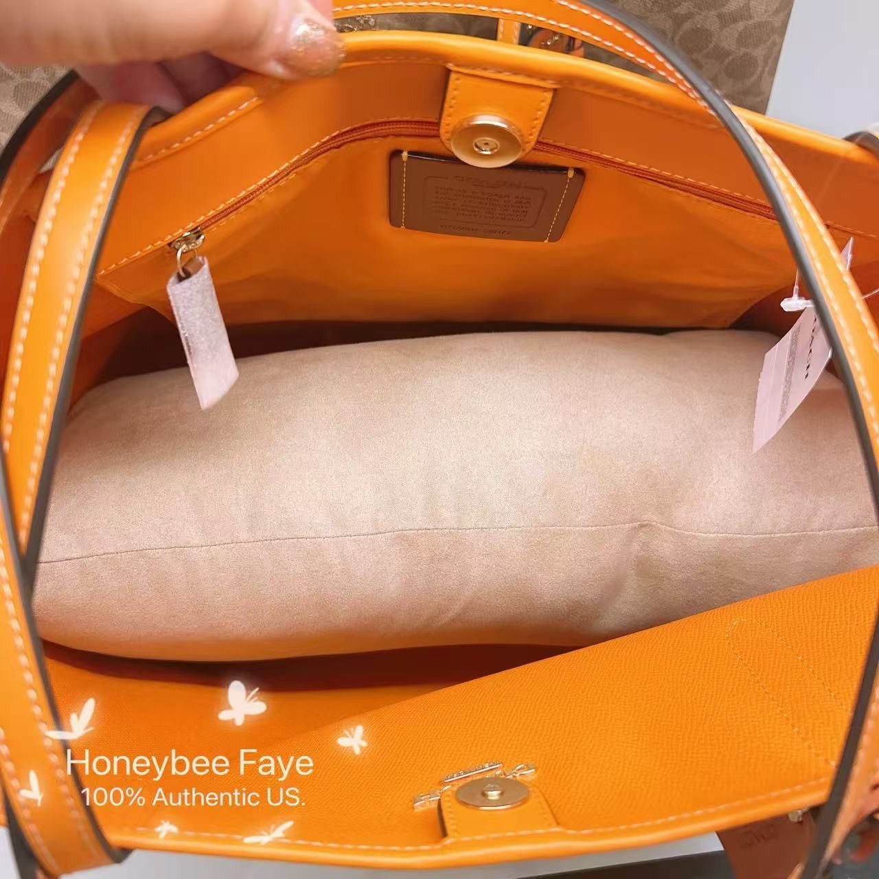 Coach City Tote Bag In Signature Canvas With Star Charm CBH77 Size ONE SIZE - 3 Thumbnail