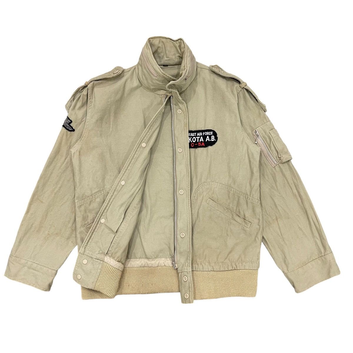 Harley Davidson × Vintage Vintage 90s Harley Davidson Air Force Patches Bomber Jacket Size US M / EU 48-50 / 2 - 7 Thumbnail