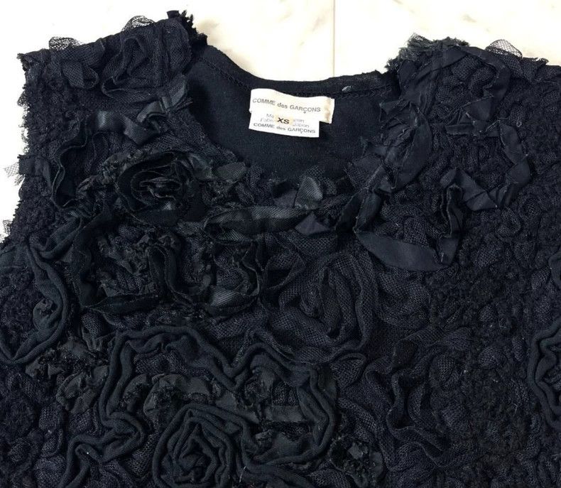Comme des Garcons Comme Des Garcons Black three-dimensional flower sleeveles Size XS / US 0-2 / IT 36-38 - 3 Thumbnail
