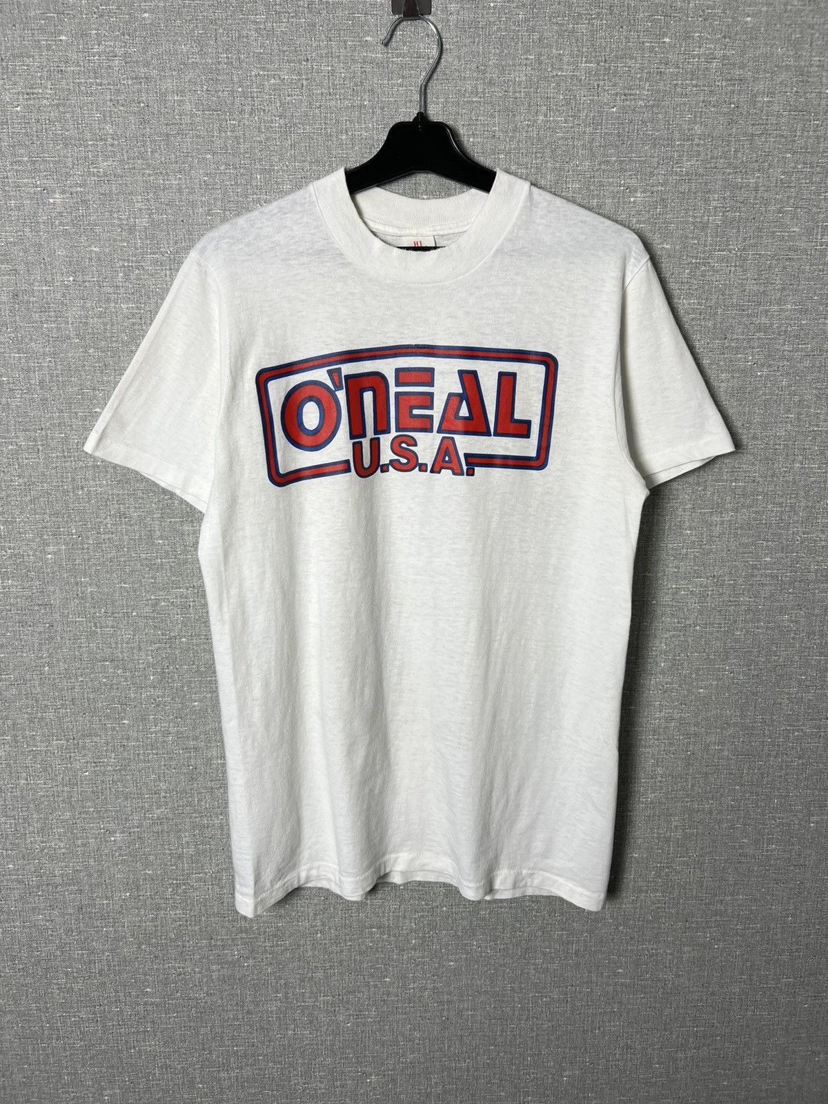 Vintage 80s O’Neal USA Racing Single Stitch T-Shirt Big Logo Size US M / EU 48-50 / 2 - 1 Thumbnail