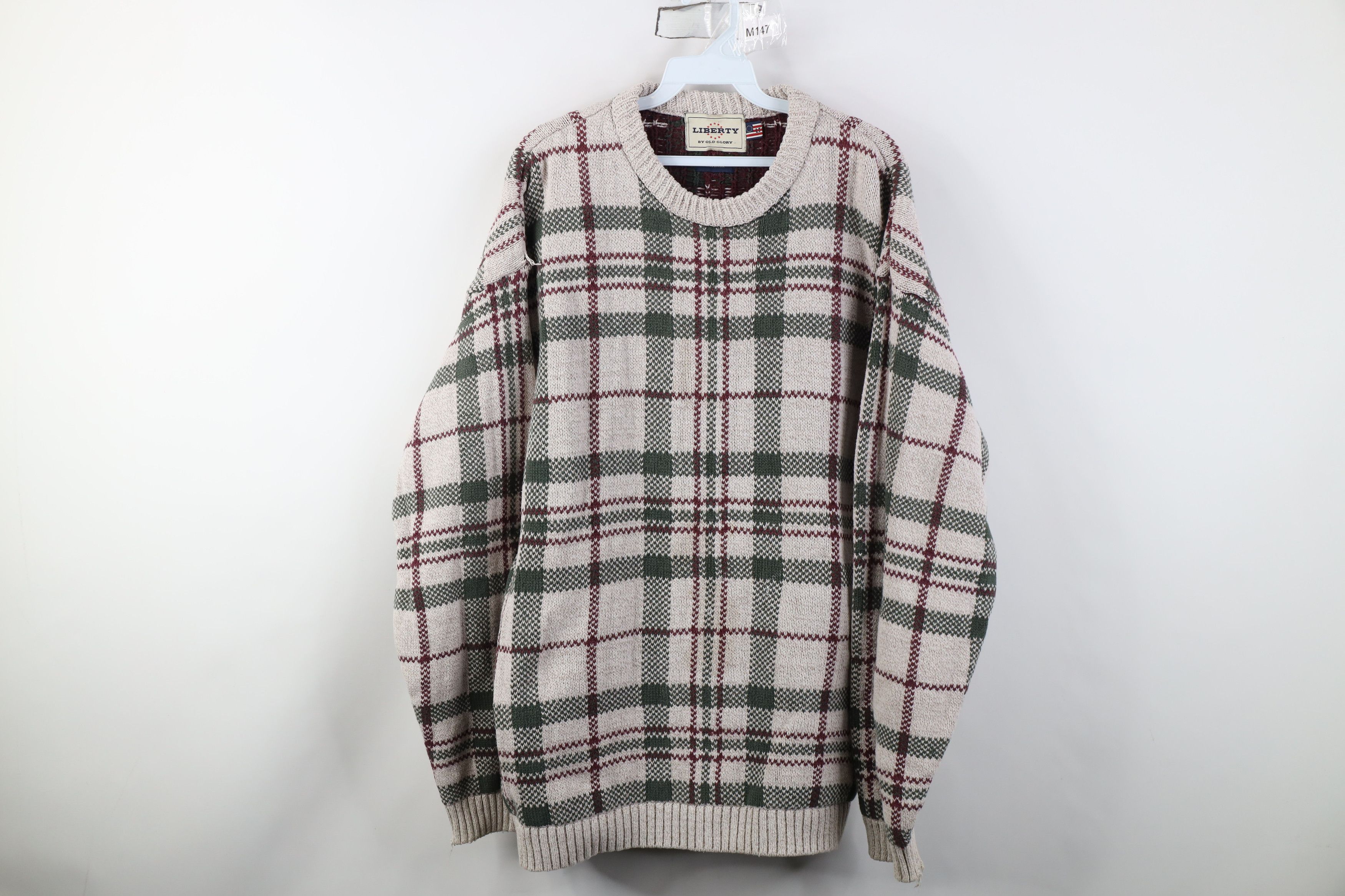 Vintage 90s Streetwear Double Thick Cotton Knit Sweater USA