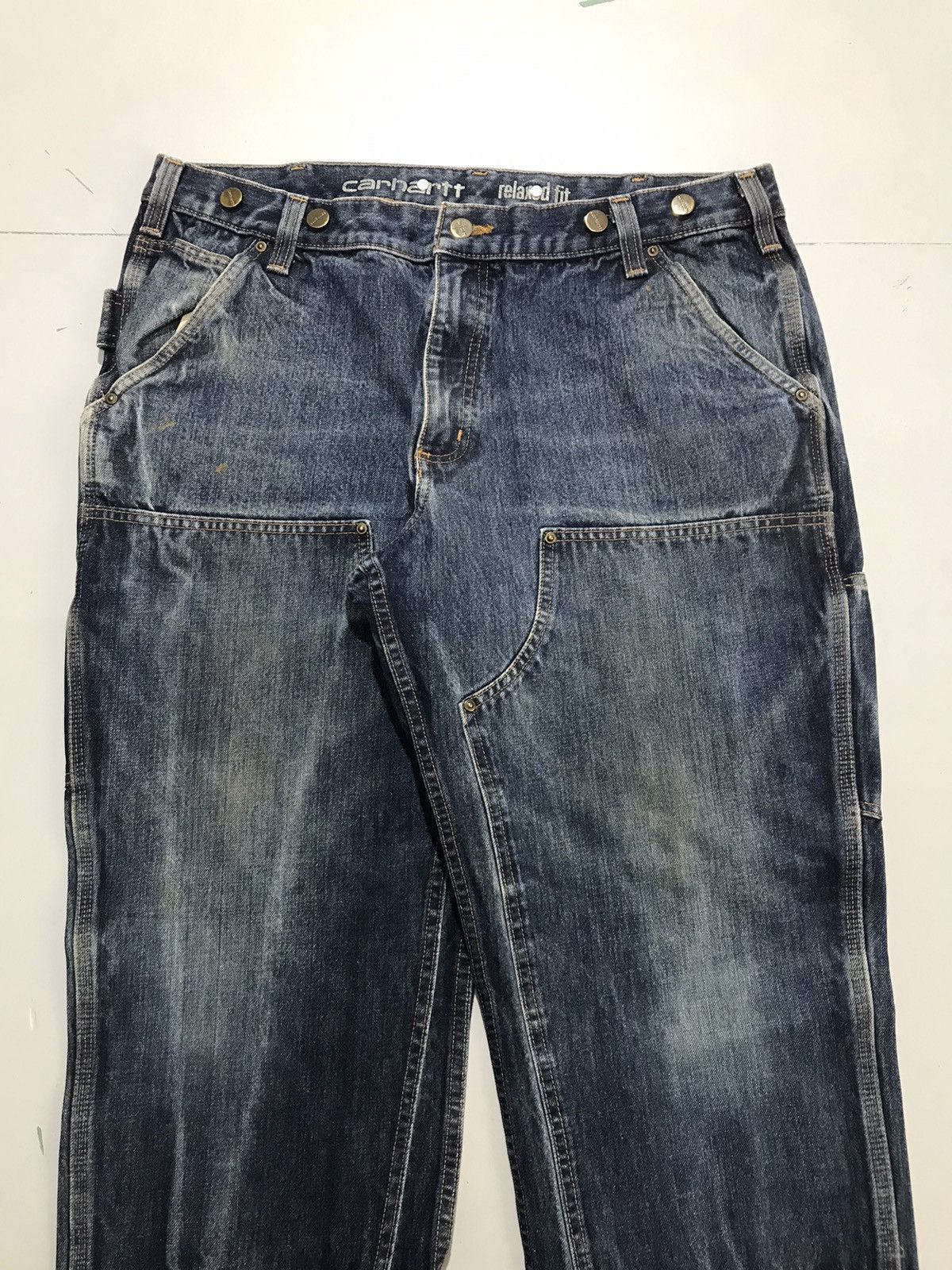 Carhartt Vintage Carhartt double knee workwear denim Size US 36 / EU 52 - 4 Thumbnail