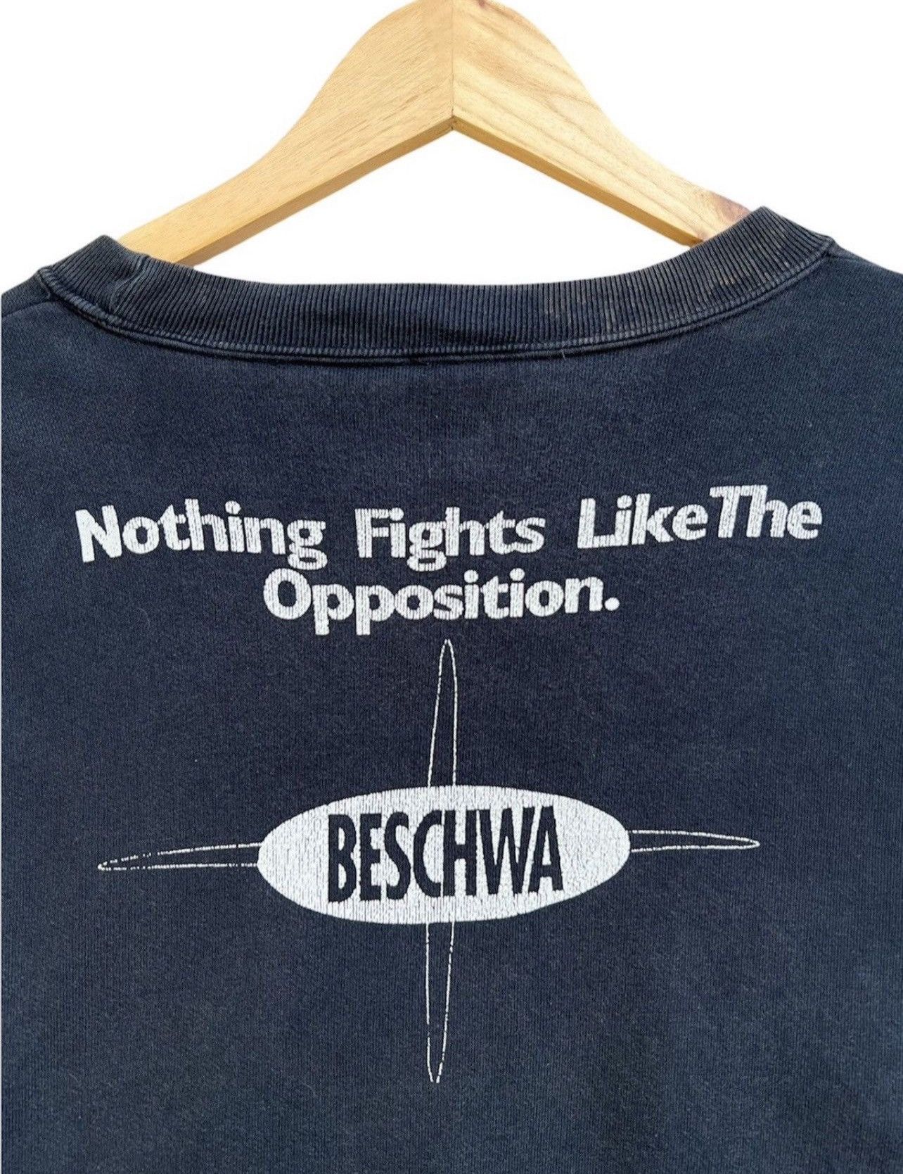 Vintage RARE Vintage 90s Beschwa Skate Distressed Sweatshirt Size US M / EU 48-50 / 2 - 4 Thumbnail