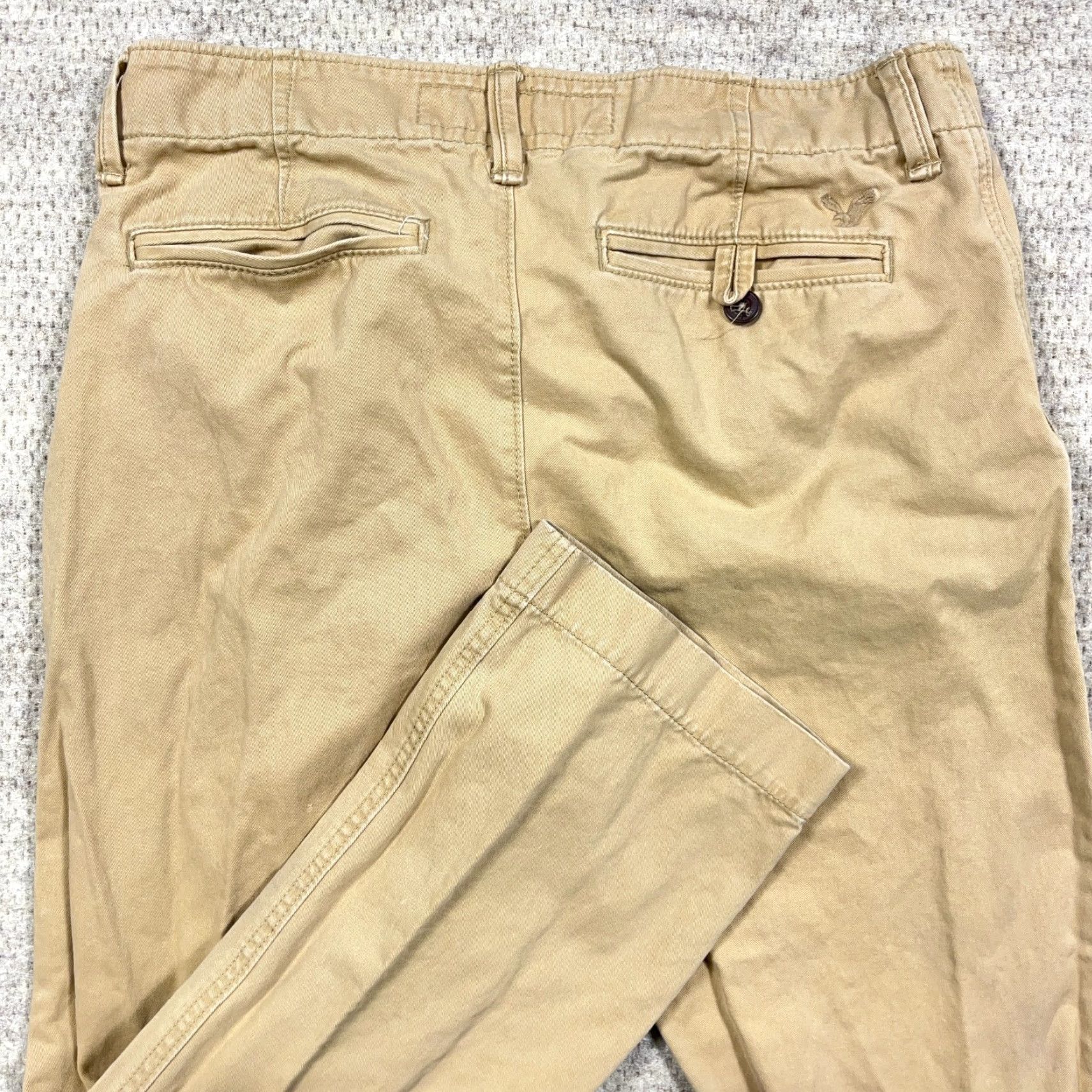 American Eagle Outfitters VINTAGE American Eagle Outfitters Pants Men 32x30 Brown Chino Original Straight Dress VTG Y2K Size US 32 / EU 48 - 3 Thumbnail