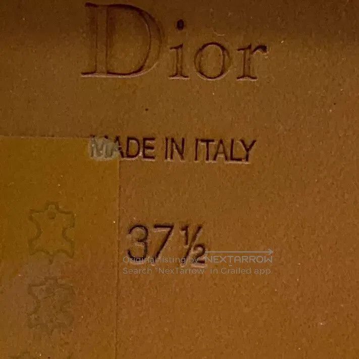 Dior Dior Caramel-coloured logo leather knight boots Size US 7 / IT 37 - 6 Thumbnail