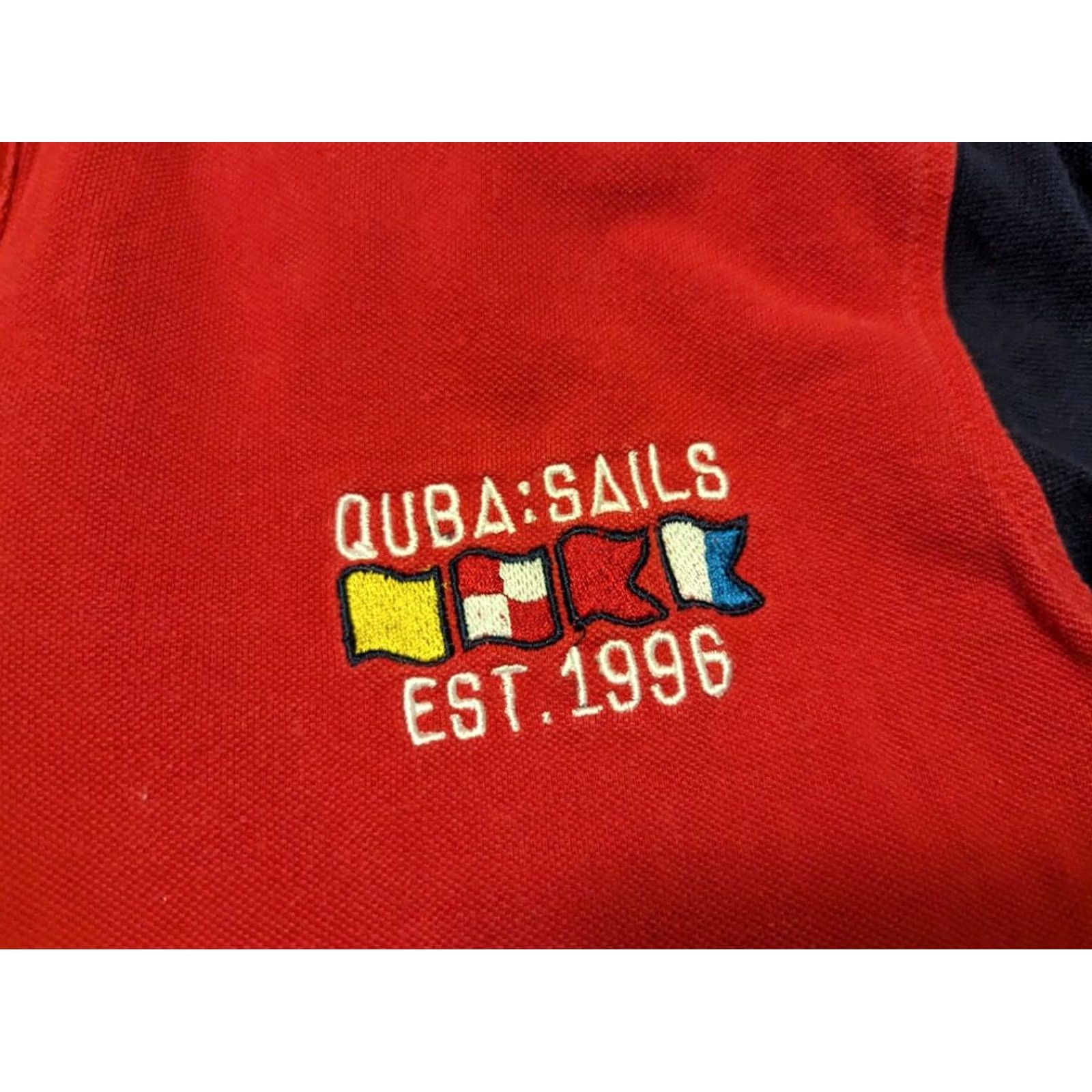 Vintage QUBA SAILS X-SERIES BRITISH NAUTICAL POLO SHIRT MENS SIZE S RED Size US S / EU 44-46 / 1 - 2 Thumbnail