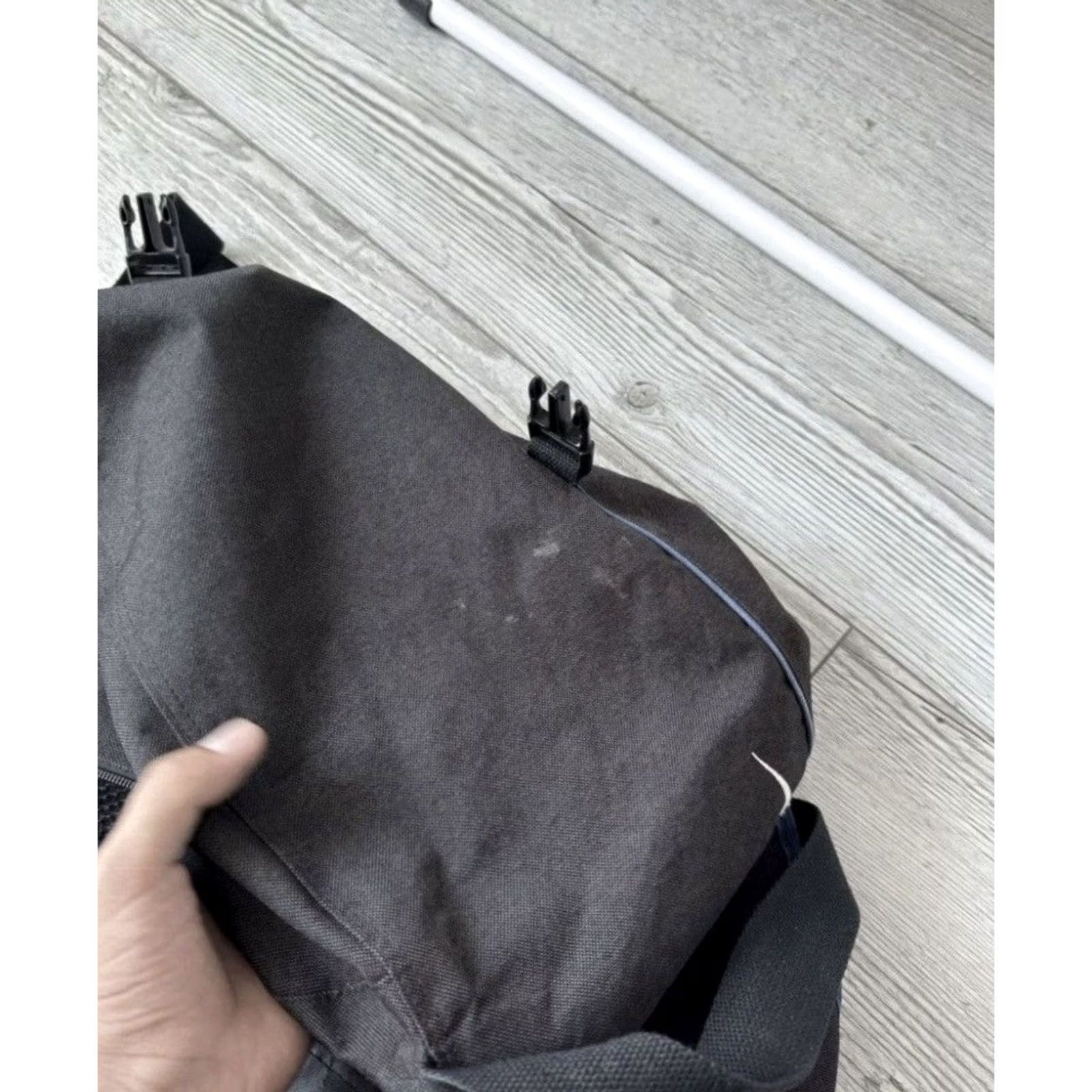 Nike VINTAGE Nike Shoulder Bag Blue Cross 90s Retro Sports Unisex Adults Cotton Polyester Bag Size ONE SIZE - 7 Thumbnail