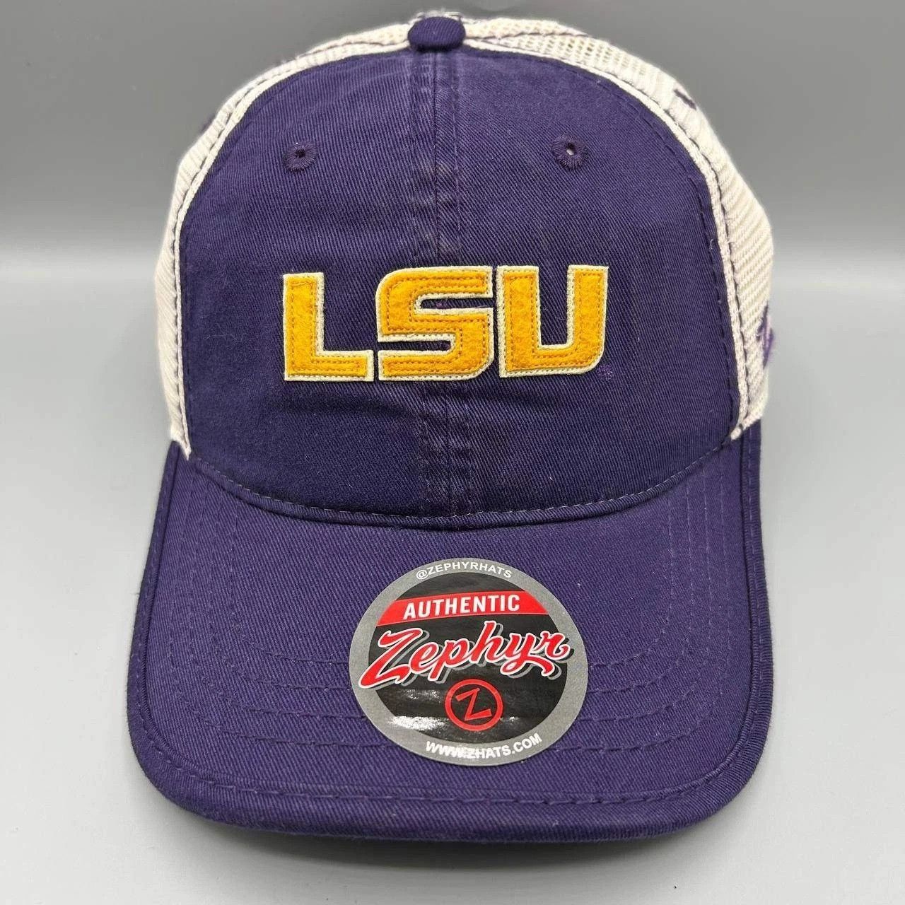 Zephyr Vintage LSU Tigers Trucker Hat Men NCAA Snap Back Cap New Size ONE SIZE - 1 Thumbnail