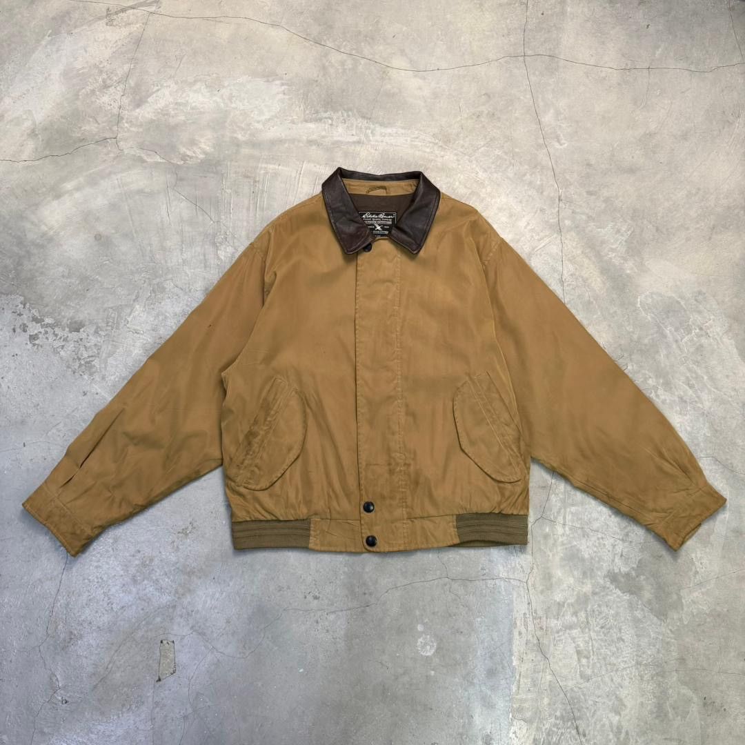 Eddie Bauer Vintage Eddie Bauer Brown Leather Collar Bomber Jacket Size US M / EU 48-50 / 2 - 1 Thumbnail