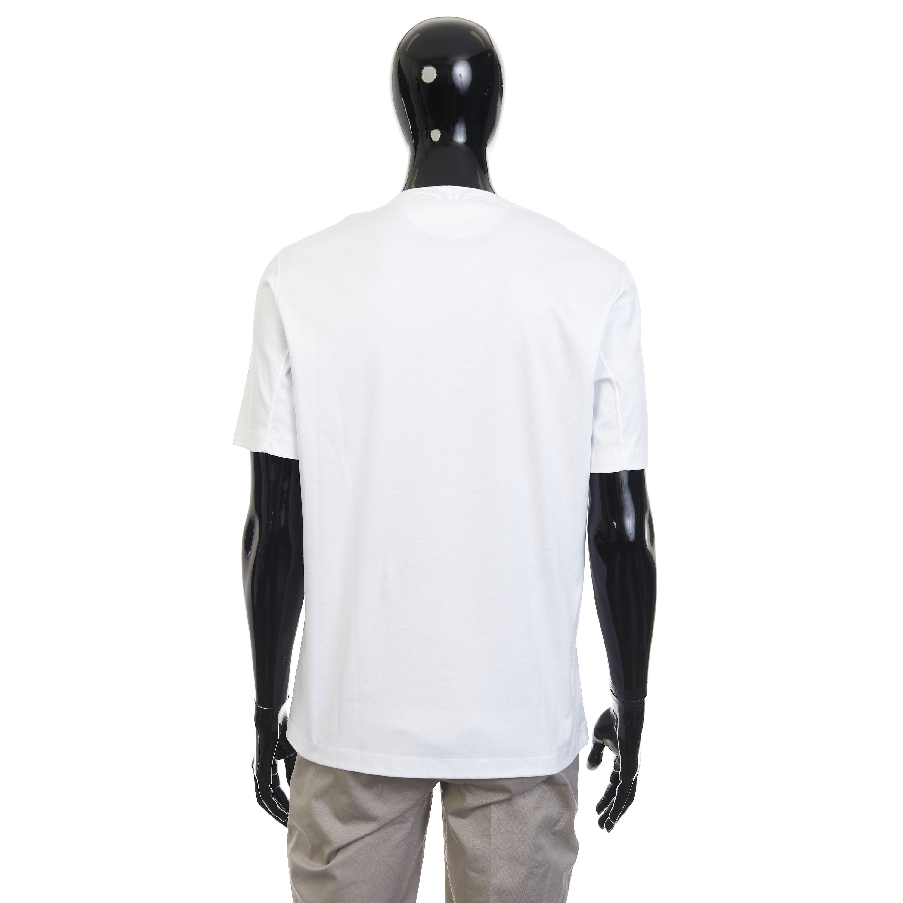 Brunello Cucinelli White Cotton Jersey Crew-neck Tshirt Size US M / EU 48-50 / 2 - 5 Thumbnail